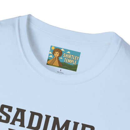 Sadimir Putin Funny T-Shirt, Vladimir Putin Parody Tee, Sad Person Comedy Shirt, Wordplay Humor Top