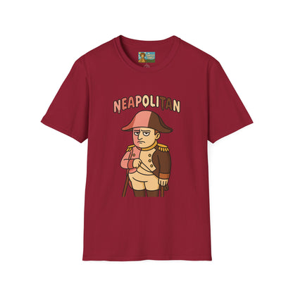 Neapolitan funny mashup shirt, Napoleon Bonaparte Ice Cream Parody Tshirt, Comedy Mashup Tee, Softstyle Unisex Top, Humorous Graphic Tee