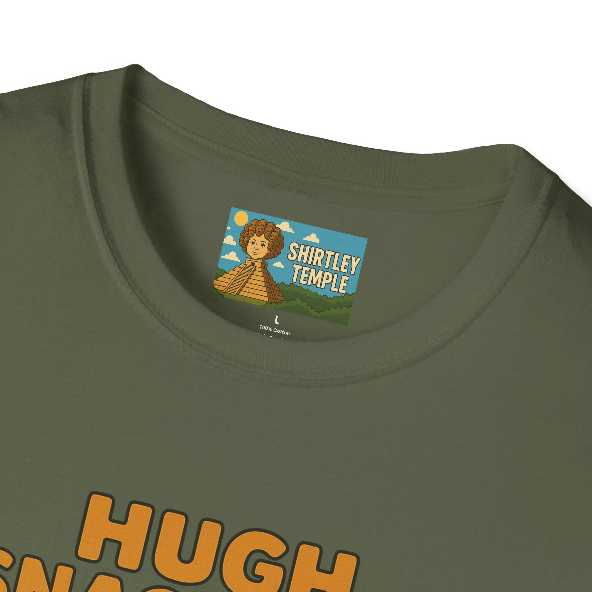 Hugh Snackman Funny Shirt, Hugh Jackman Parody Tee, Comedy Tribute Apparel, Unisex Softstyle T-Shirt