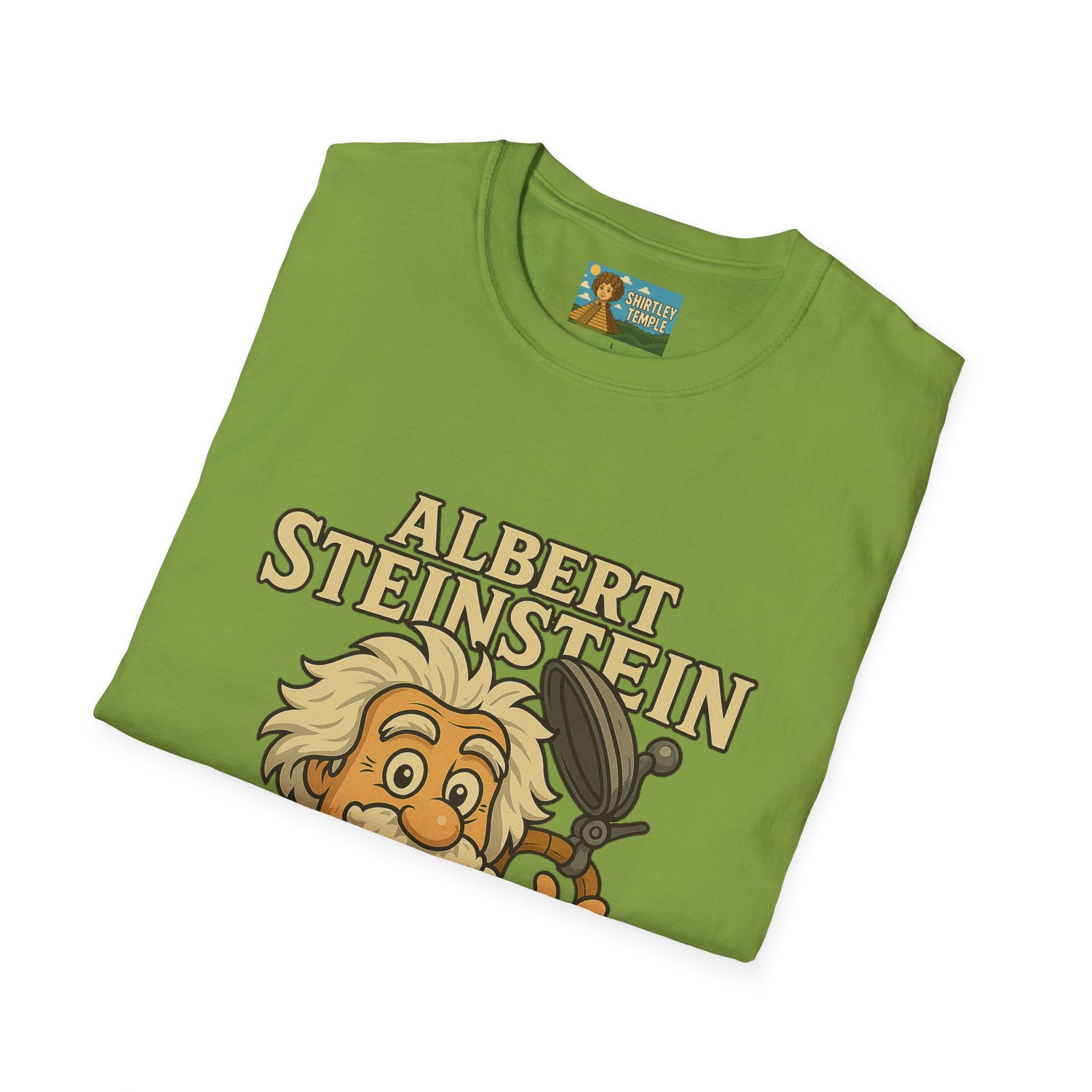 Albert Steinstein Unisex T-Shirt, Pun Beer Stein Science Tee, Gift for Nerds, Math Teacher Shirt, Physics Student Apparel