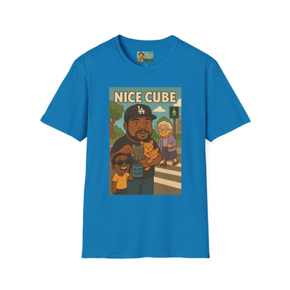 Nice Cube Funny Parody T-Shirt, Ice Cube Tribute Tee, Humorous Wordplay Top, Cool Gift for Hip Hop Fans, Softstyle Shirt