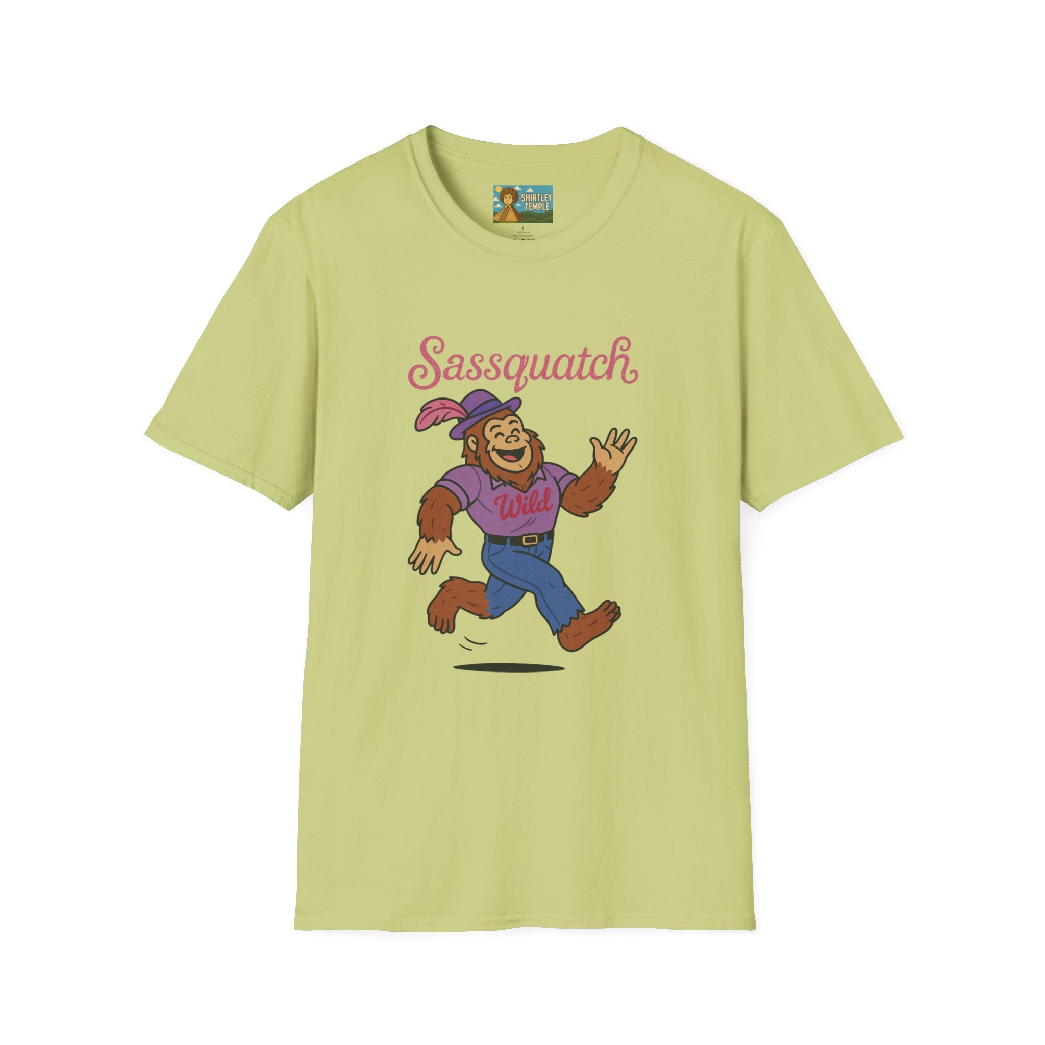 Sassquatch Unisex T-Shirt, Funny Sasquatch Shirt with Sassy Flair, Comedy Parody Tee, Wordplay Design, Bigfoot Graphic Shirt