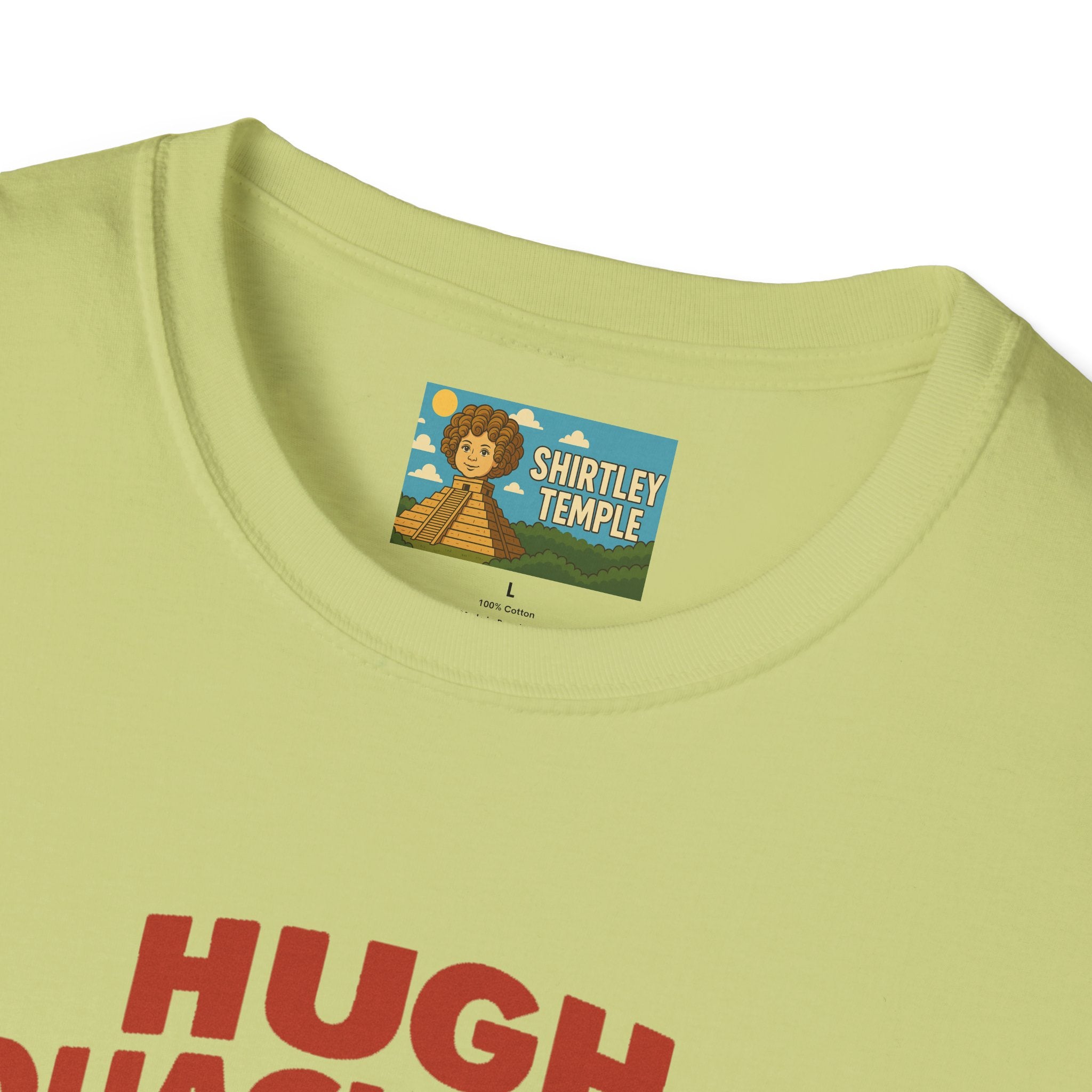 Hugh Quackman Funny Shirt, Parody Apparel, Hugh Jackman Duck Tee, Comedy Tribute, Wordplay Mashup, Unisex Softstyle T-Shirt