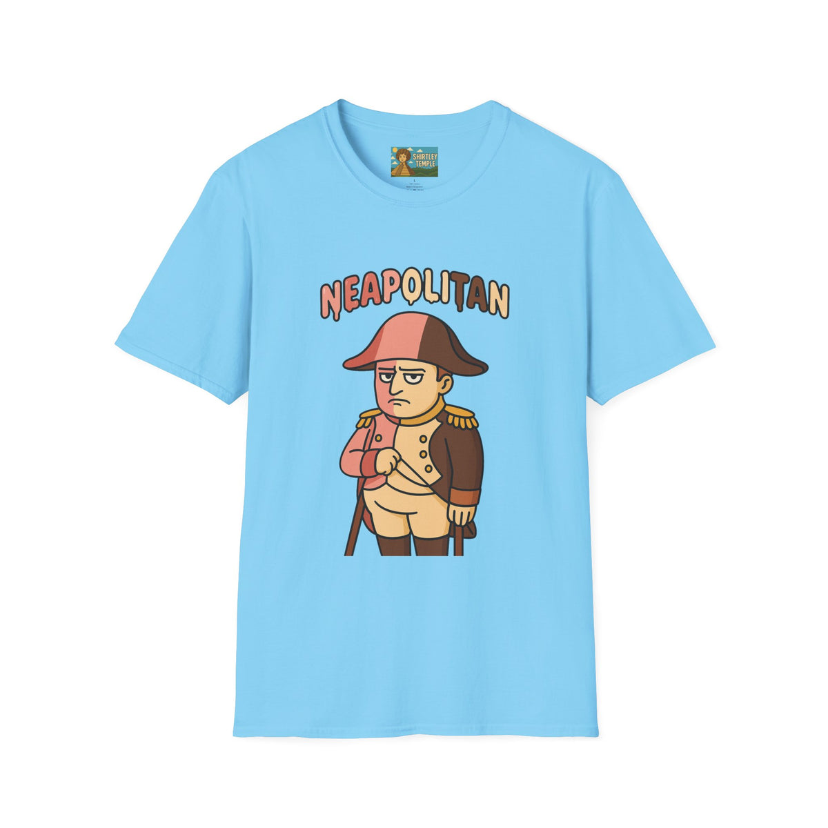 Neapolitan funny mashup shirt, Napoleon Bonaparte Ice Cream Parody Tshirt, Comedy Mashup Tee, Softstyle Unisex Top, Humorous Graphic Tee