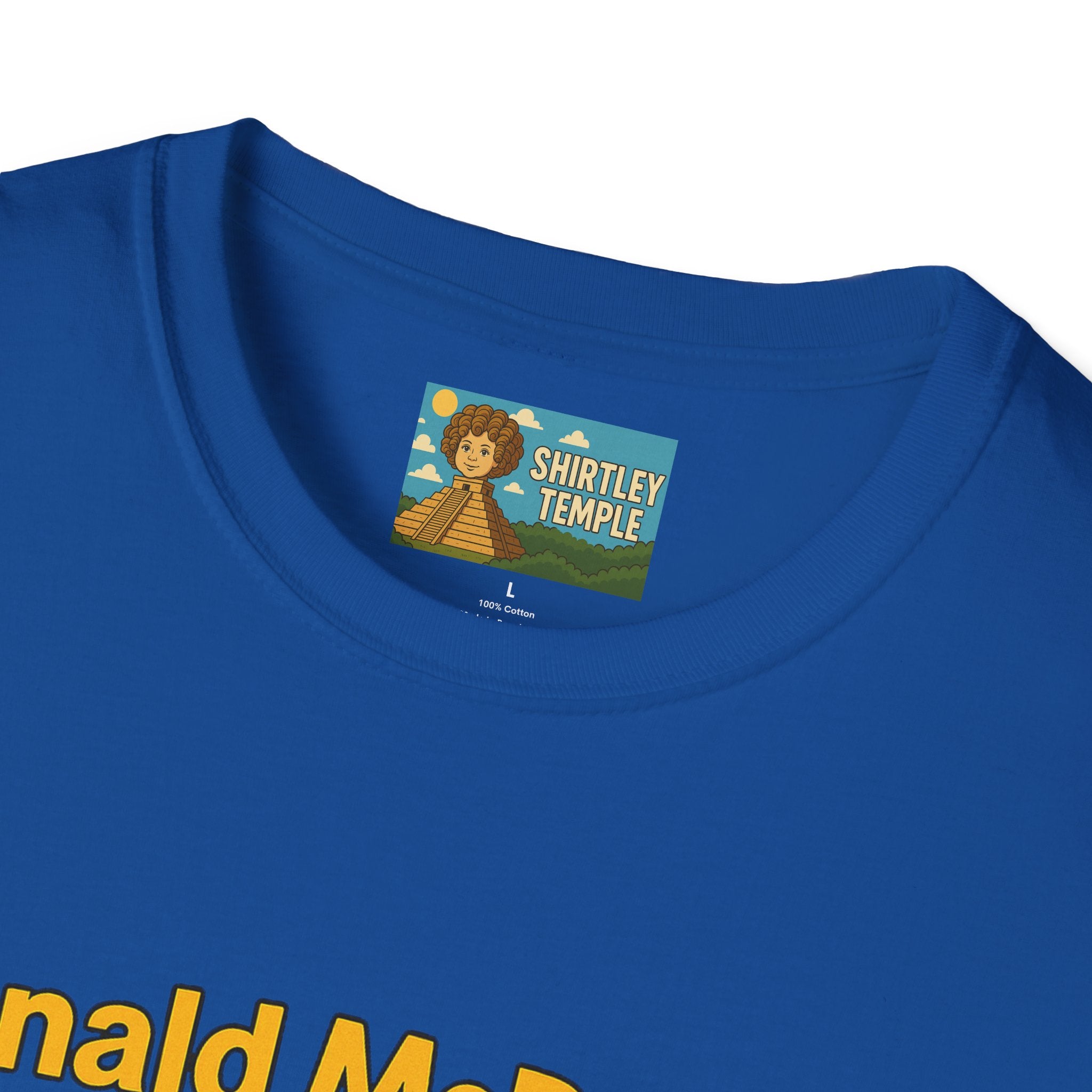 Donald McDonald Mashup T-Shirt, Trump Parody Tee, Funny Fast Food Shirt, Unisex Softstyle Top, Political Humor Gift