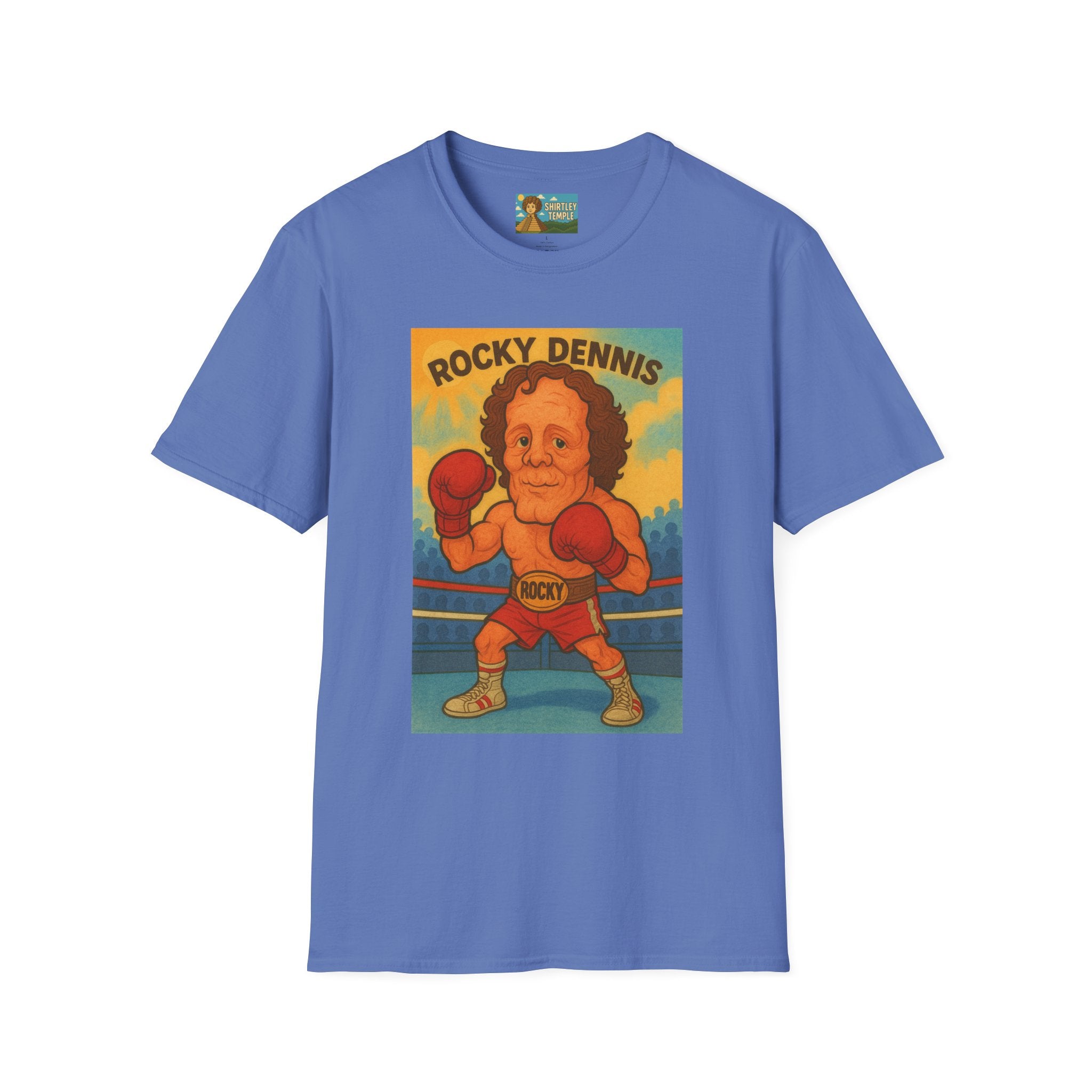 Rocky Dennis The Mask Rocky Mashup T-Shirt, Funny Movie Crossover Tee, Rocky Balboa Gift Shirt, Unisex Softstyle Top