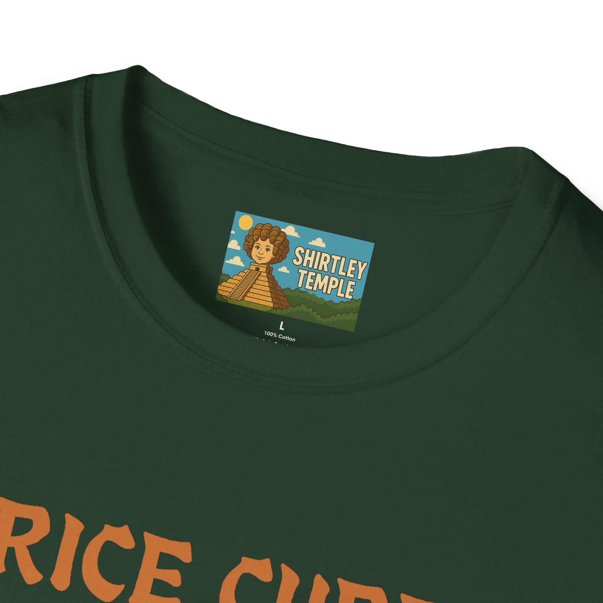 Rice Cube Funny T-Shirt, Ice Cube Asian Parody Shirt, Wordplay Tee, Hip-Hop Music Fan Gift, Unisex Softstyle Top