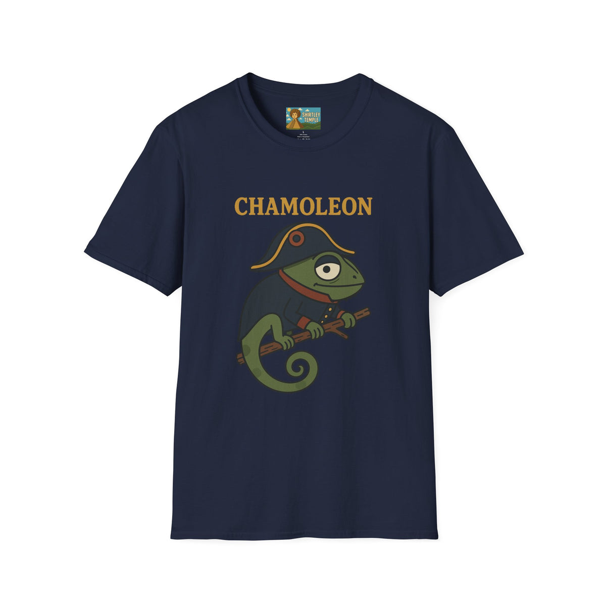Chamoleon Funny Wordplay Parody Unisex T-Shirt, Napoleon Bonaparte Chameleon Tee Shirt Apparel