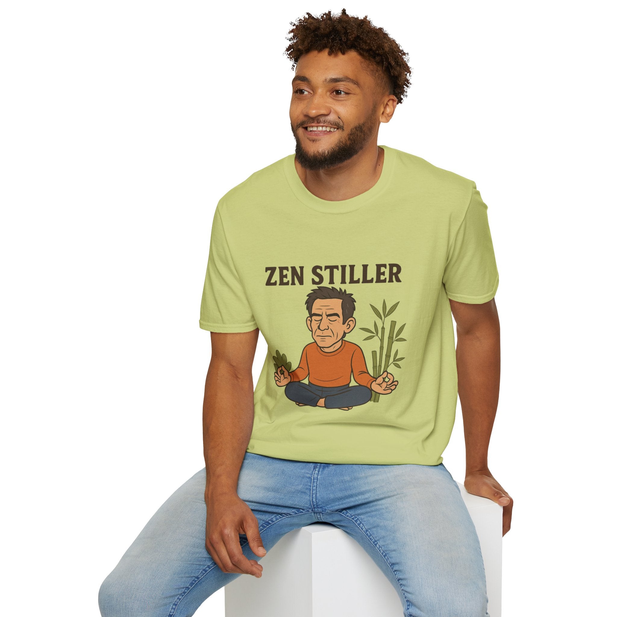 Zen Stiller Softstyle T-Shirt, Ben Tribute Actor Wordplay Tee, Laugh Gift Idea
