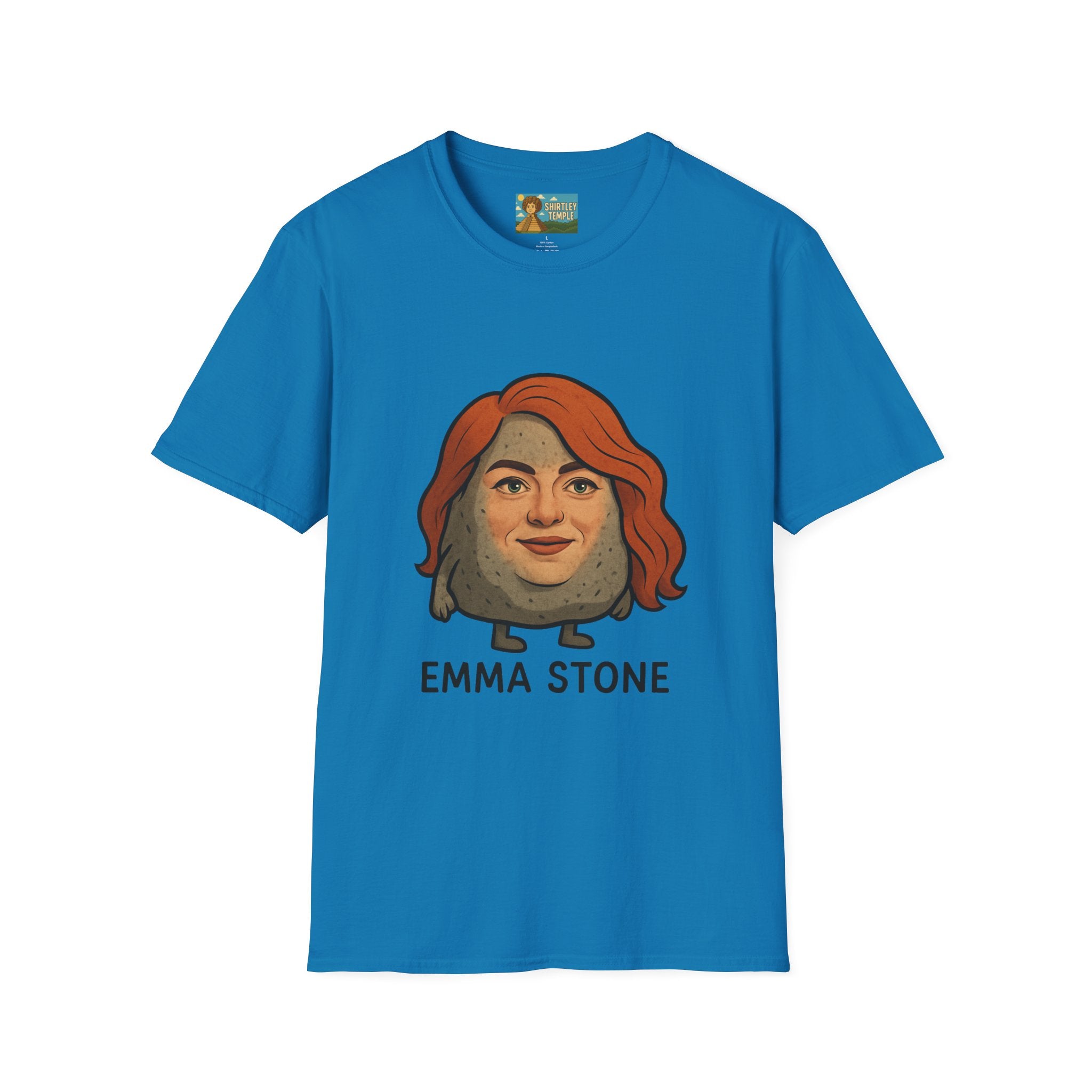 Emma Stone funny shirt wordplay pun actress and an actual stone mashup