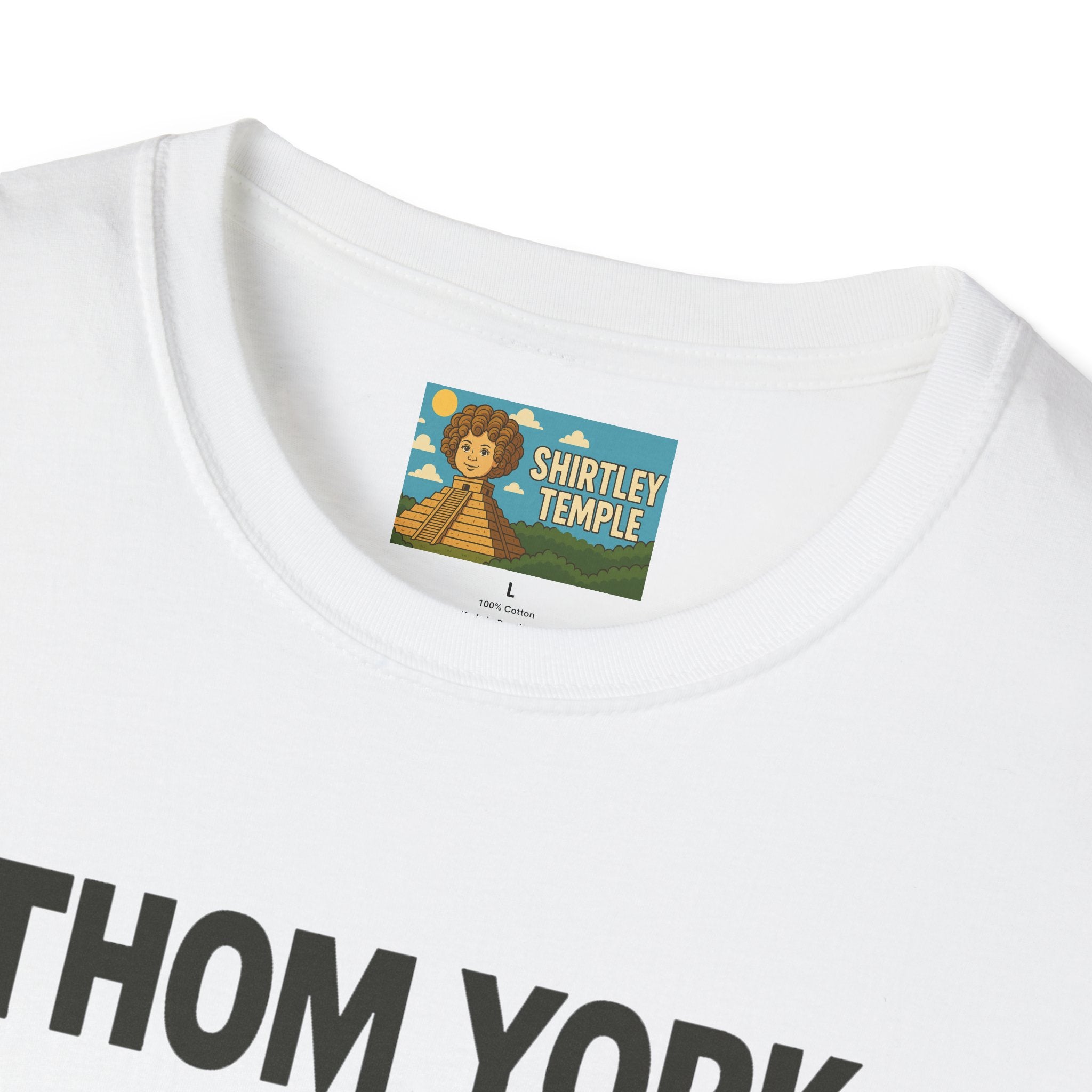 Thom York Peppermint Patty T-Shirt, Radiohead Musician Gift, Alternative Rock Tee, Funny Singer Shirt, Softstyle Unisex Top