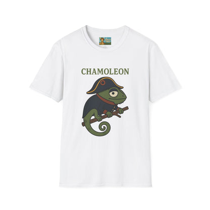 Chamoleon Funny Wordplay Parody Unisex T-Shirt, Napoleon Bonaparte Chameleon Tee Shirt Apparel