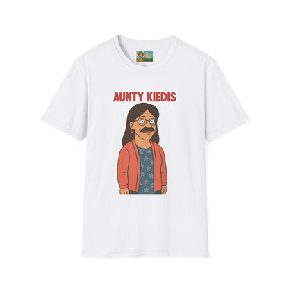 Aunty Kiedis funny wordplay Anthony Kiedis from Red Hot Chili Peppers reimagined as someone's beloved aunt.