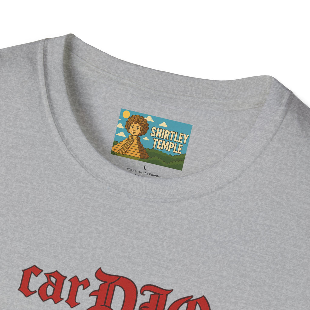 CarDIO funny Parody Unisex T-Shirt, Workout Apparel, Comedy Tribute Tee, Dio Treadmill Shirt, Gym Humor Top
