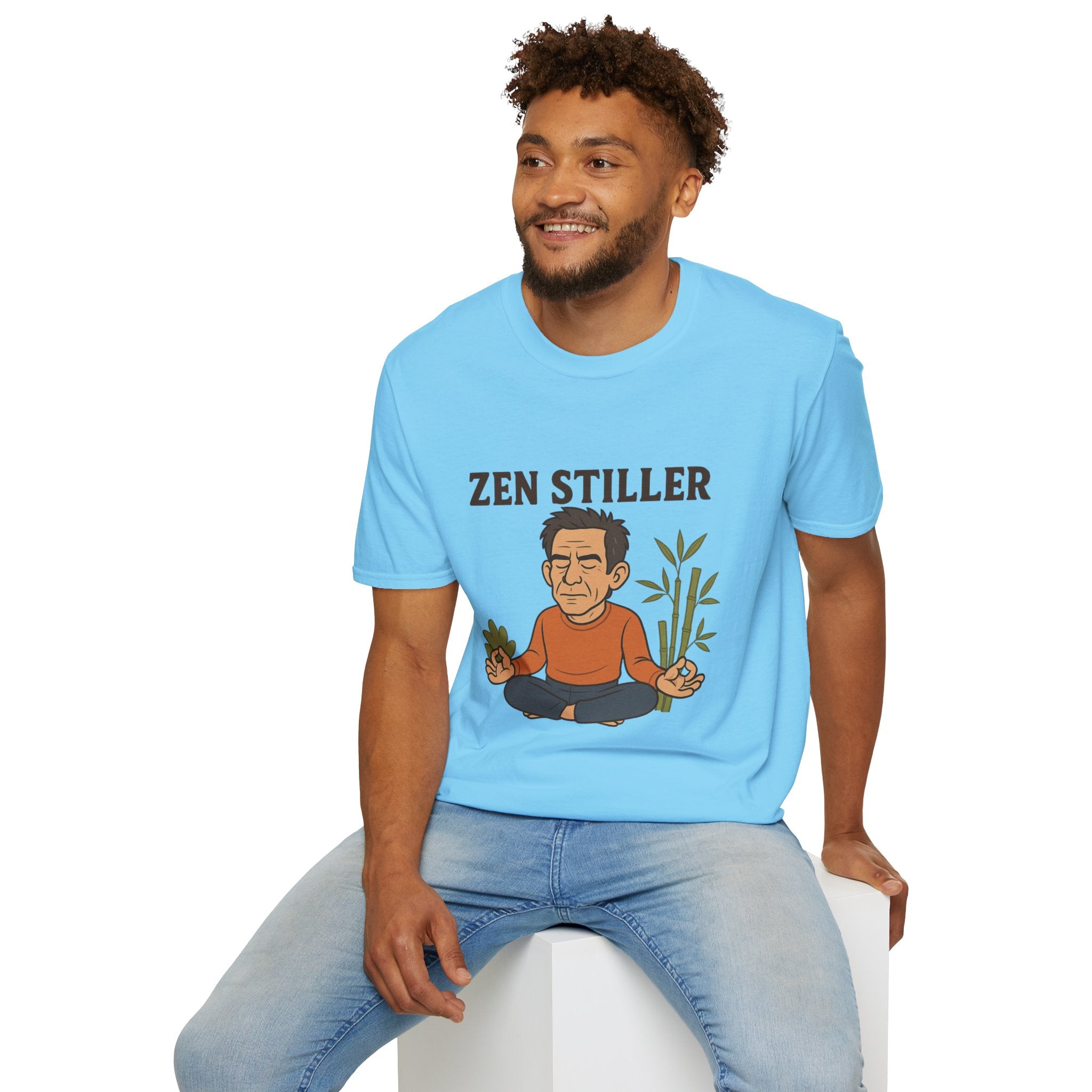 Zen Stiller Softstyle T-Shirt, Ben Tribute Actor Wordplay Tee, Laugh Gift Idea