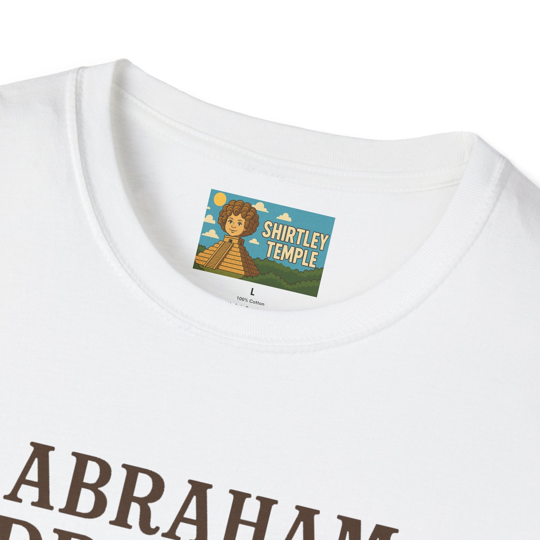 Abraham Drinkin' Party Shirt, St. Patrick's Day Tee, Unisex Tshirt, Funny Wordplay Graphic Tee, Gift for History Buffs