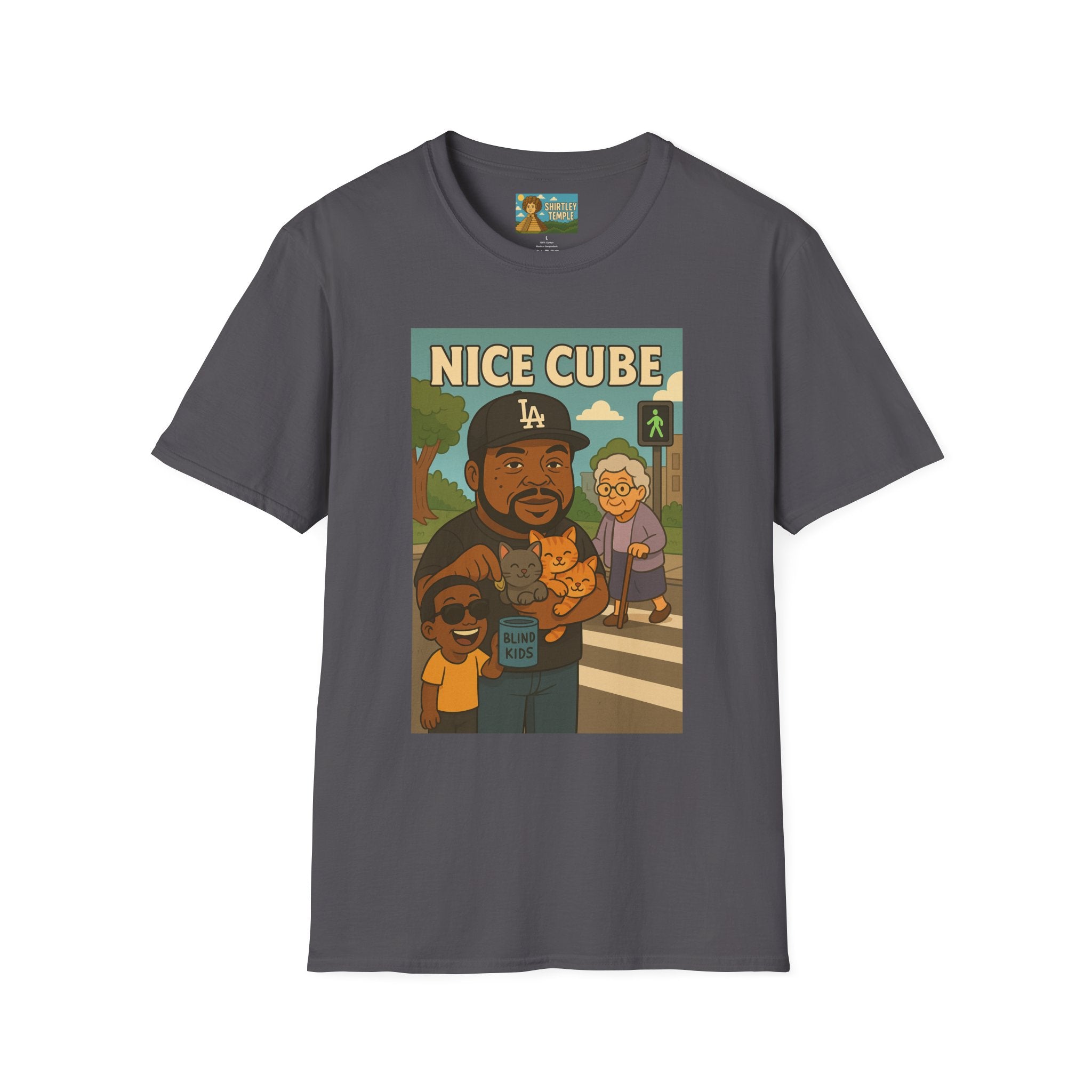 Nice Cube Funny Parody T-Shirt, Ice Cube Tribute Tee, Humorous Wordplay Top, Cool Gift for Hip Hop Fans, Softstyle Shirt
