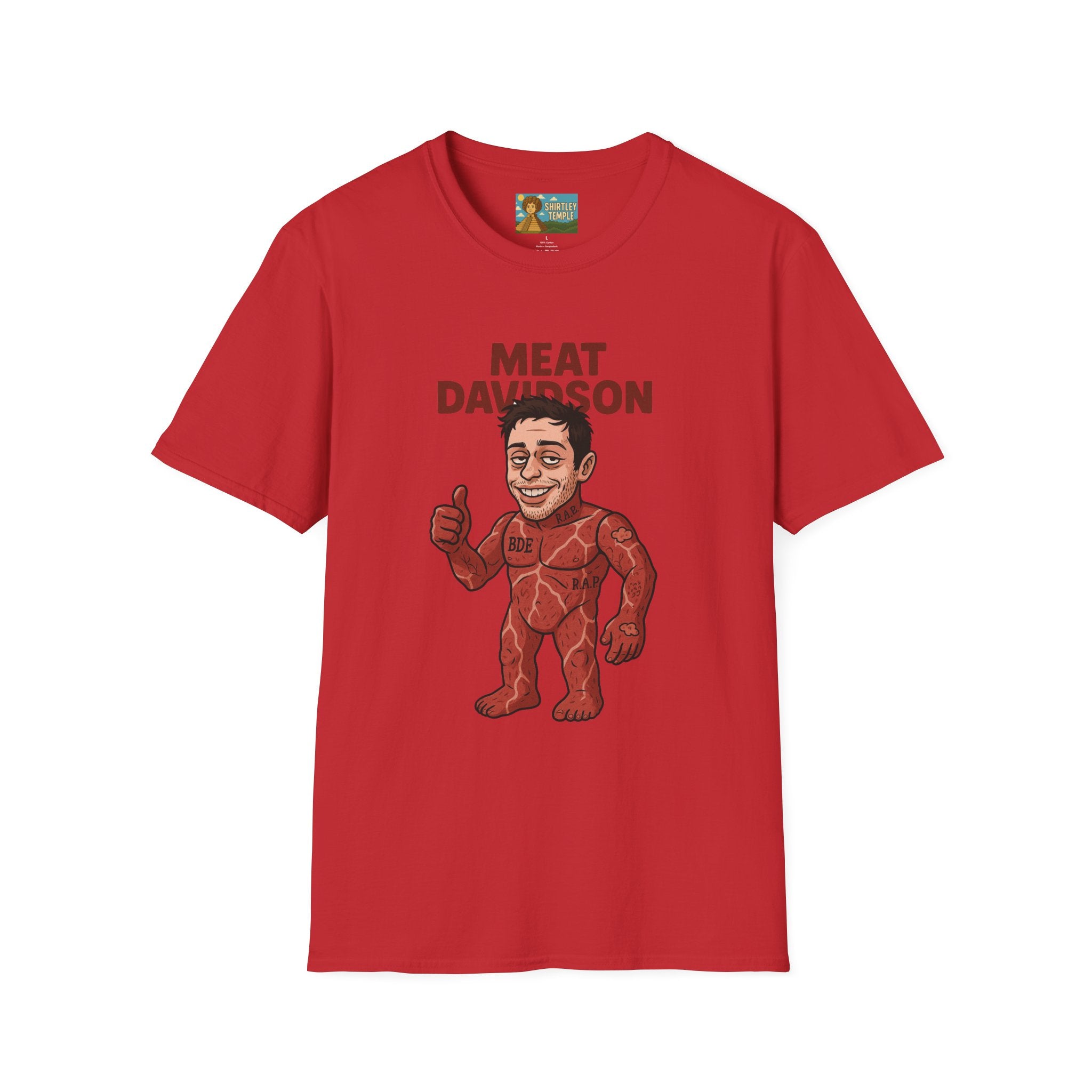 Meat Davidson Funny T-Shirt, Pete Davidson Parody Shirt, Comedian Mashup Tee, Unisex Humor Top, Comedy Fan Gift