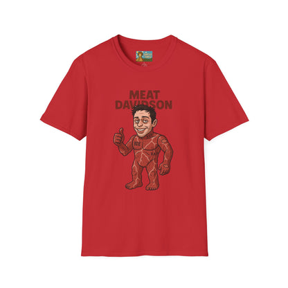 Meat Davidson Funny T-Shirt, Pete Davidson Parody Shirt, Comedian Mashup Tee, Unisex Humor Top, Comedy Fan Gift