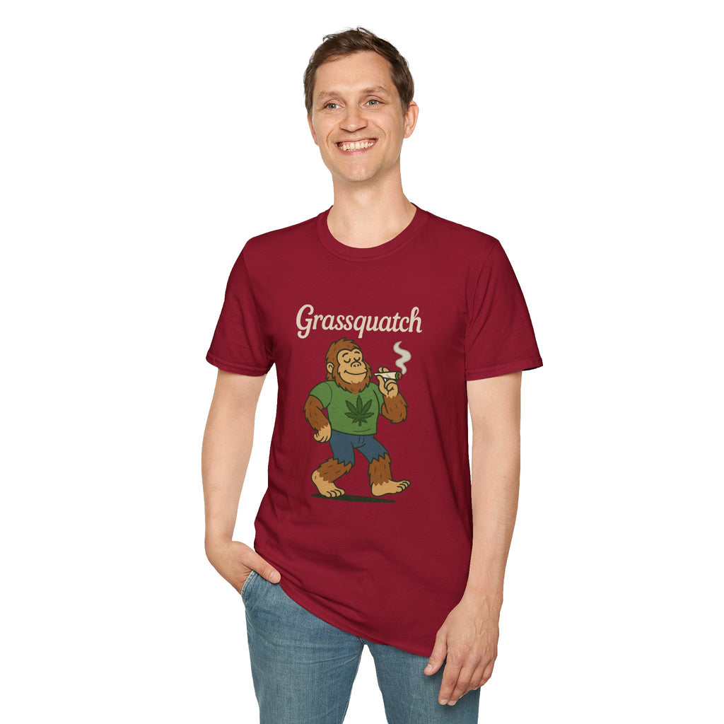 Grassquatch funny shirt mashup sasquatch and a stoner