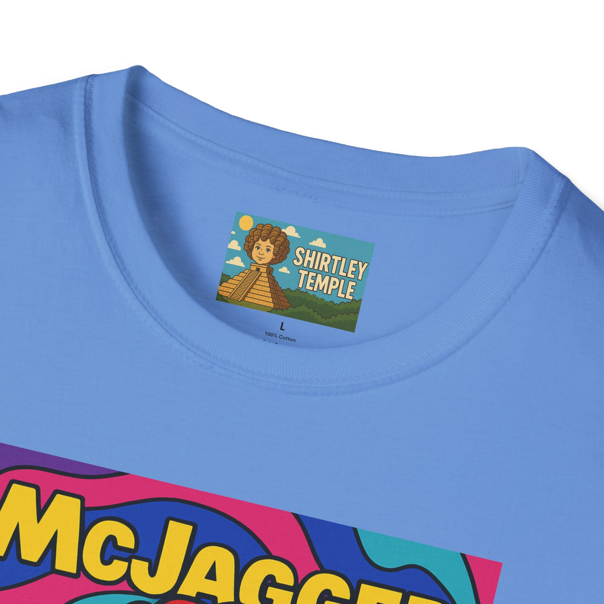 McJagger ver 2 Psychedelic Funny Unisex T-Shirt, Mashup Tribute Tee for Men and Women, Softstyle Shirt for Comedy Fans, Parody Graphic Tee
