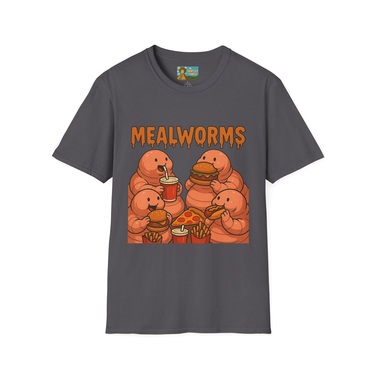 Mealworms Funny Shirt, Fat Earthworms Parody Tee, Wordplay Pun, Comedy Gift Apparel, Meal Lovers, Worm Fans, Hilarious