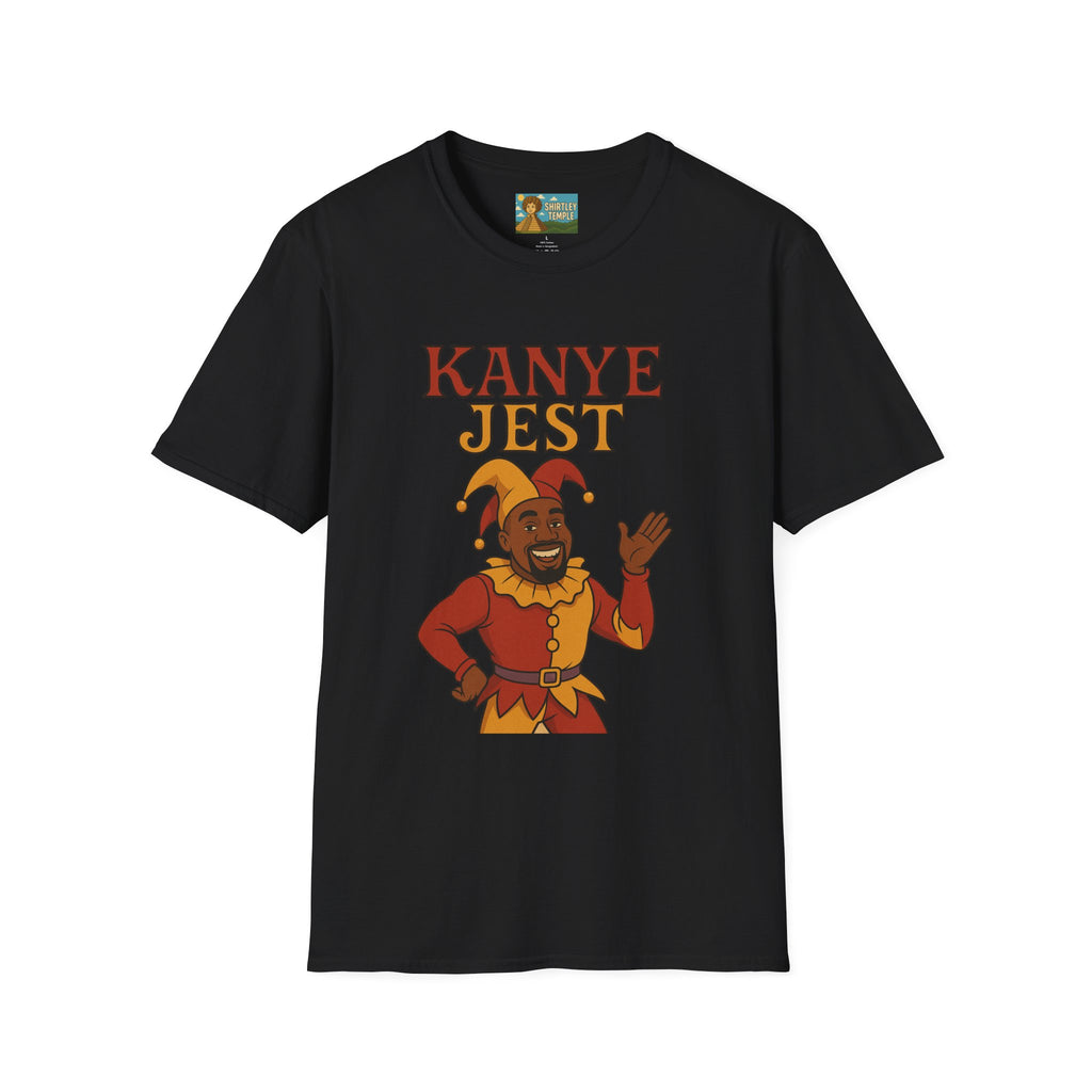 Kanye Jest Funny T-Shirt, Parody Tribute Rapper, Comedy Mashup Meme, Jester Tee, Humorous Graphic Tee