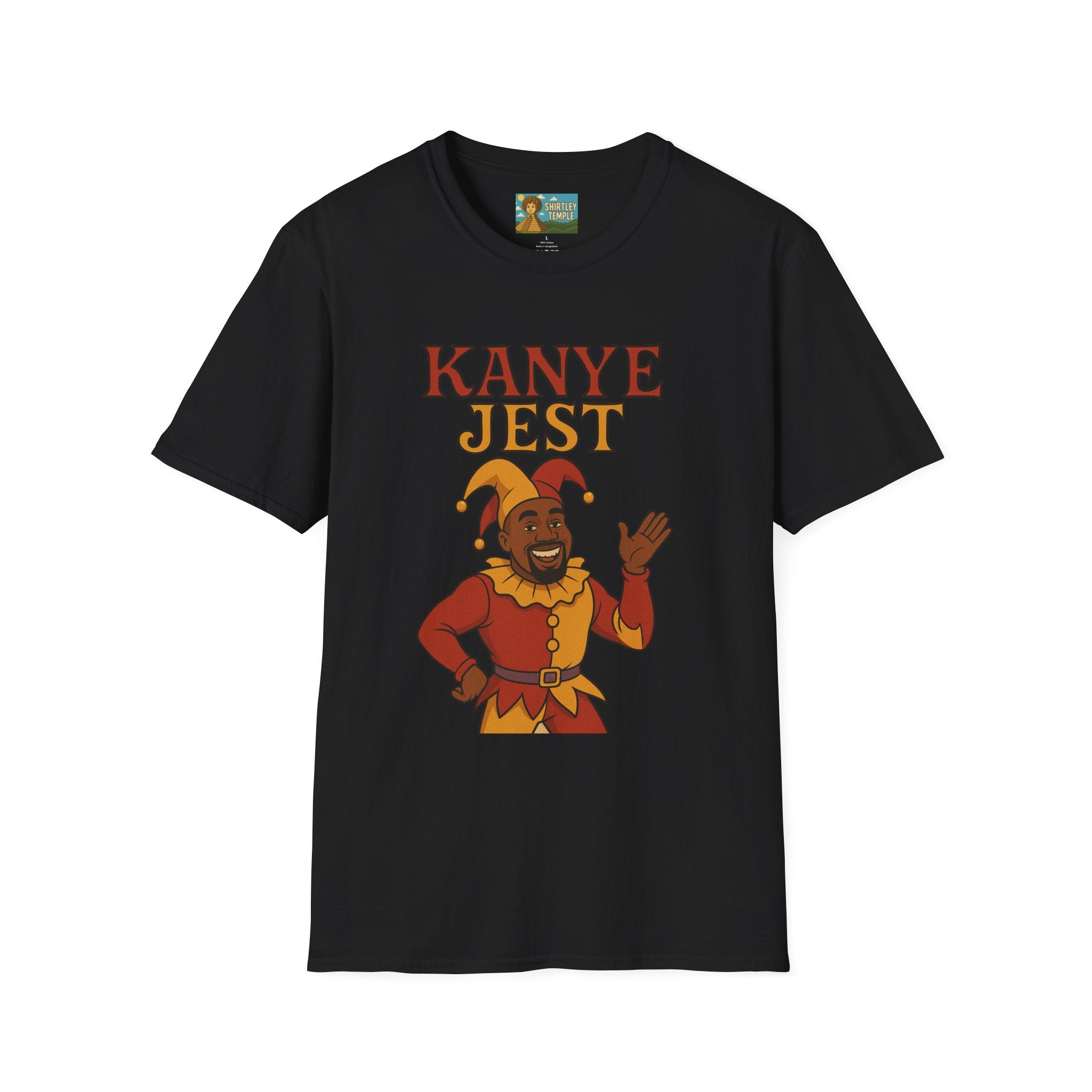 Kanye Jest Funny T-Shirt, Parody Tribute Rapper, Comedy Mashup Meme, Jester Tee, Humorous Graphic Tee