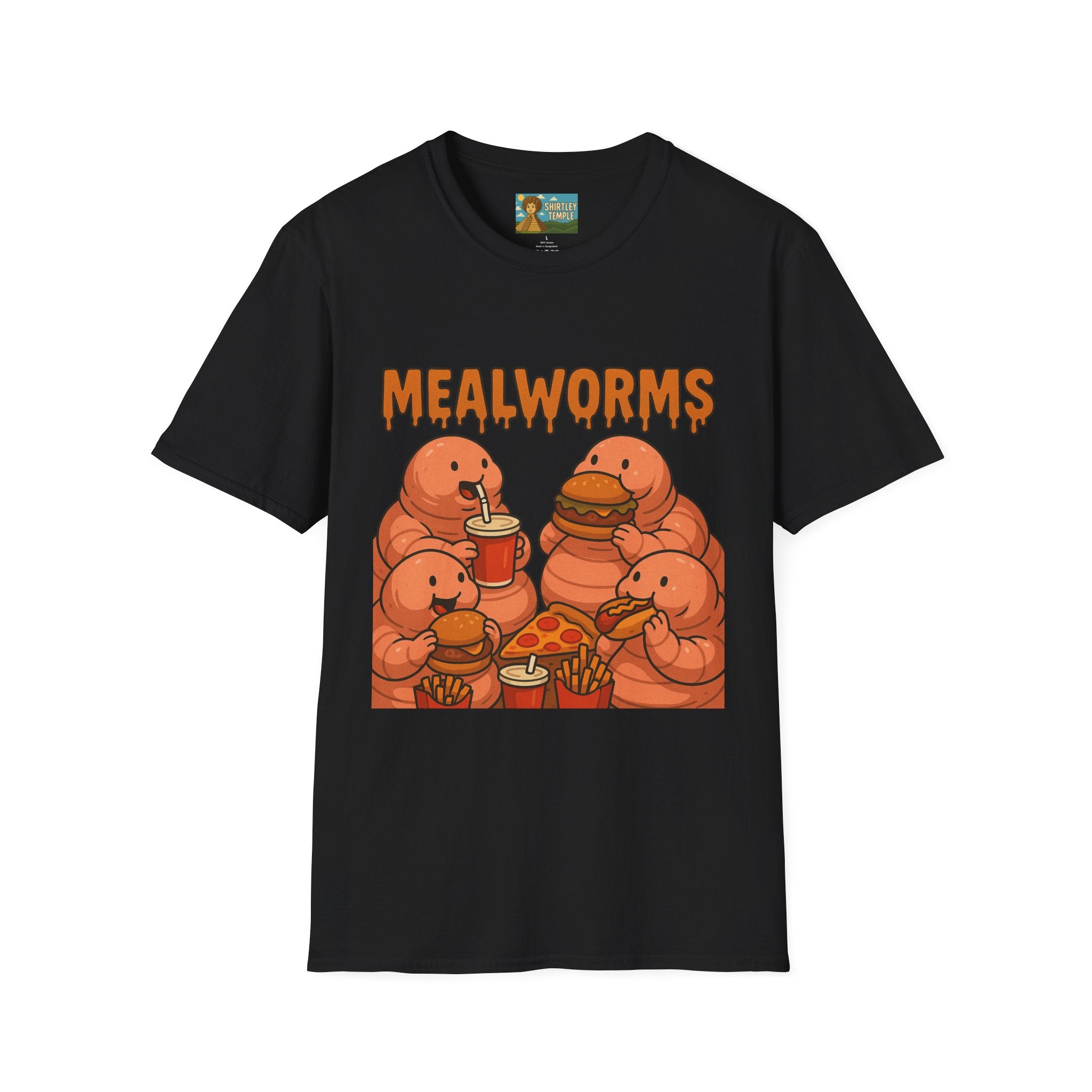 Mealworms Funny Shirt, Fat Earthworms Parody Tee, Wordplay Pun, Comedy Gift Apparel, Meal Lovers, Worm Fans, Hilarious