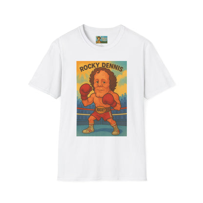 Rocky Dennis The Mask Rocky Mashup T-Shirt, Funny Movie Crossover Tee, Rocky Balboa Gift Shirt, Unisex Softstyle Top