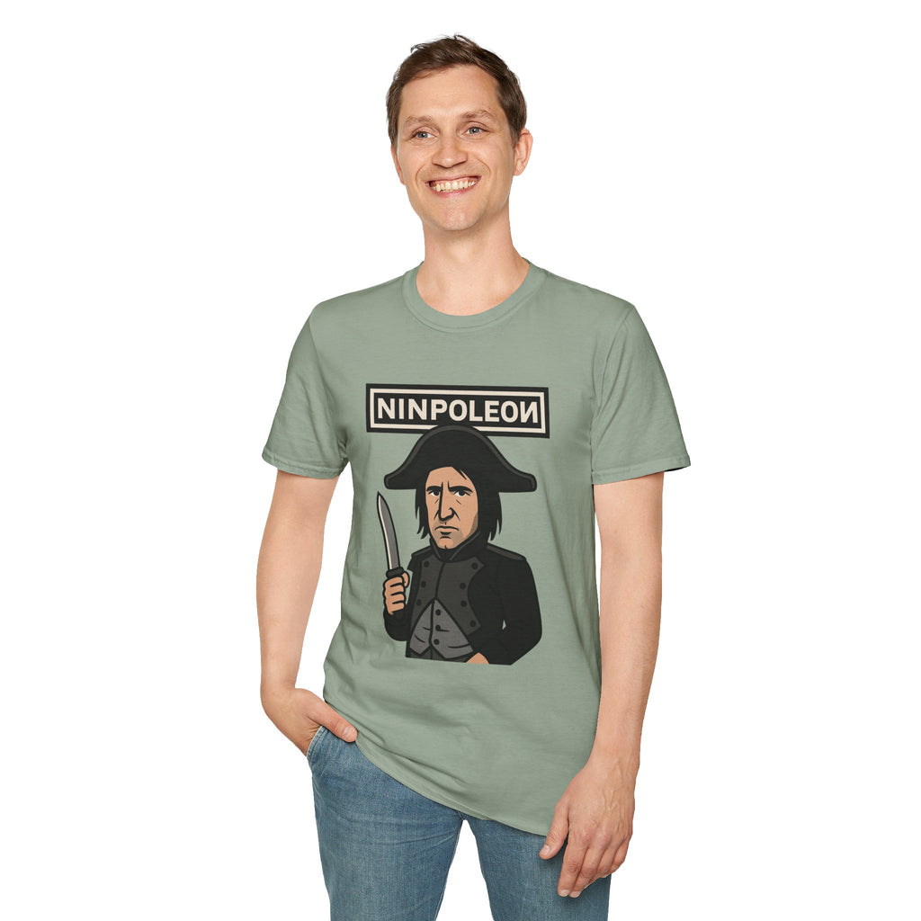Ninpoleon ver. 2 Funny Shirt, Napoleon Trent Reznor Mashup Parody, Unisex Softstyle Tee, Nine Inch Nails, Wordplay