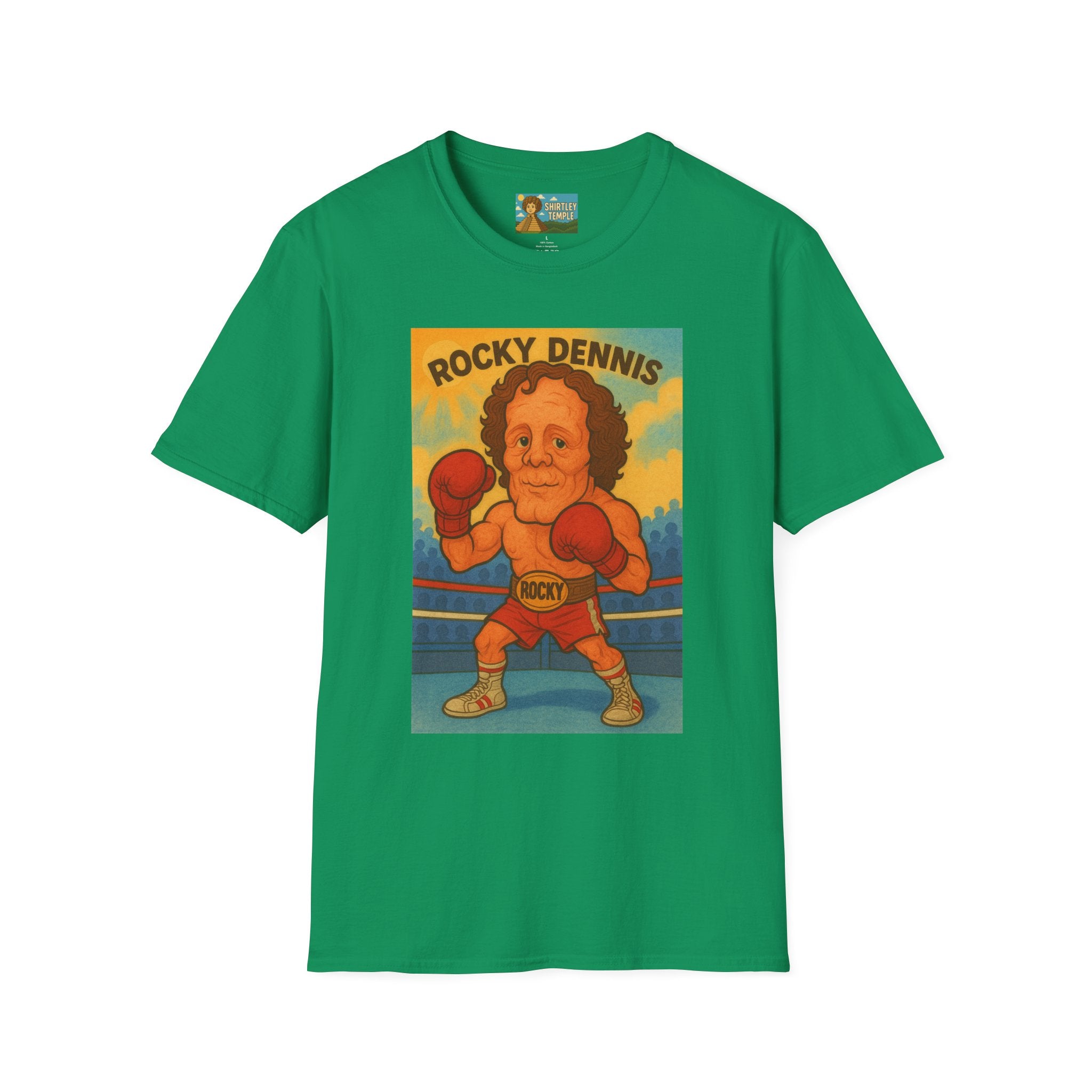 Rocky Dennis The Mask Rocky Mashup T-Shirt, Funny Movie Crossover Tee, Rocky Balboa Gift Shirt, Unisex Softstyle Top