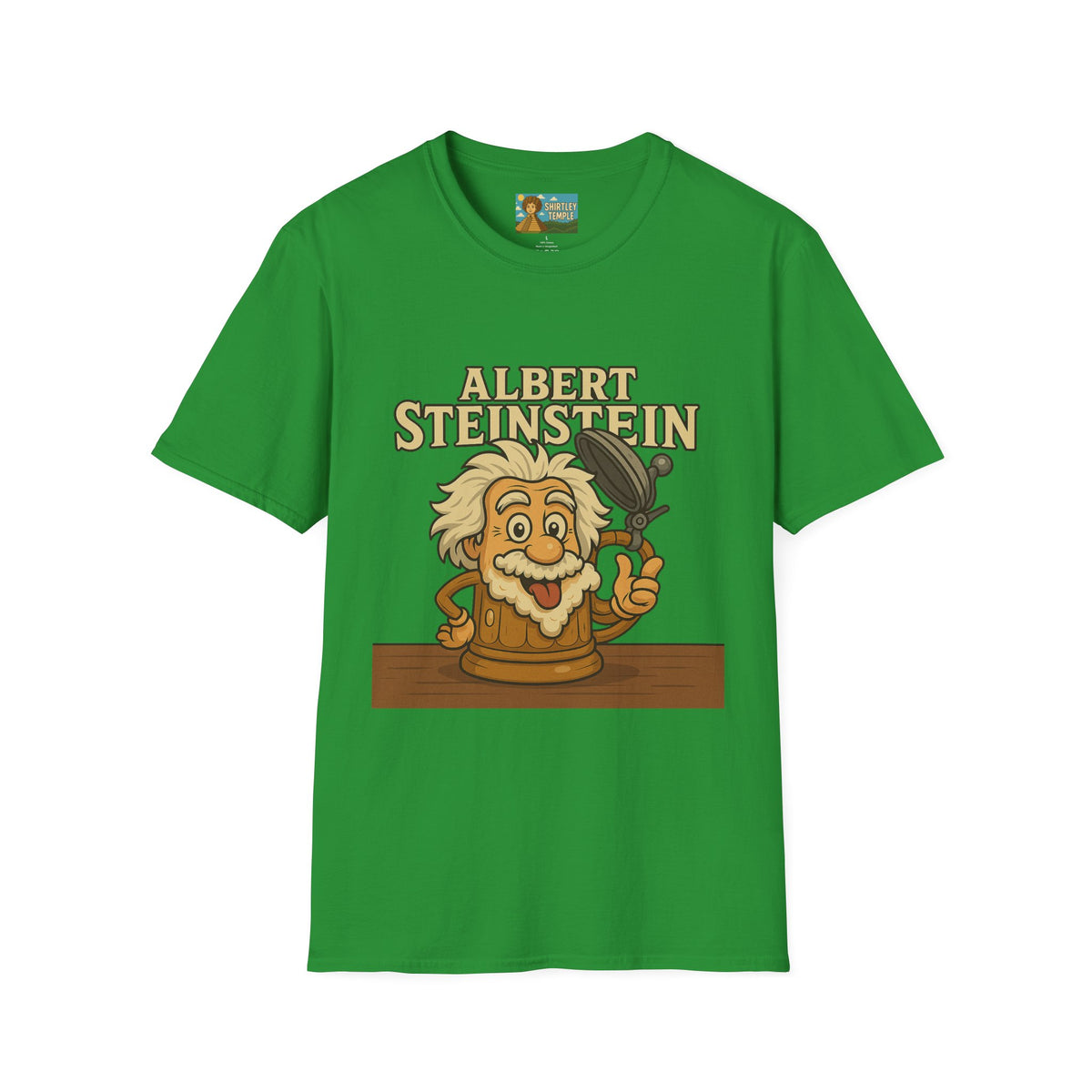 Albert Steinstein Unisex T-Shirt, Pun Beer Stein Science Tee, Gift for Nerds, Math Teacher Shirt, Physics Student Apparel
