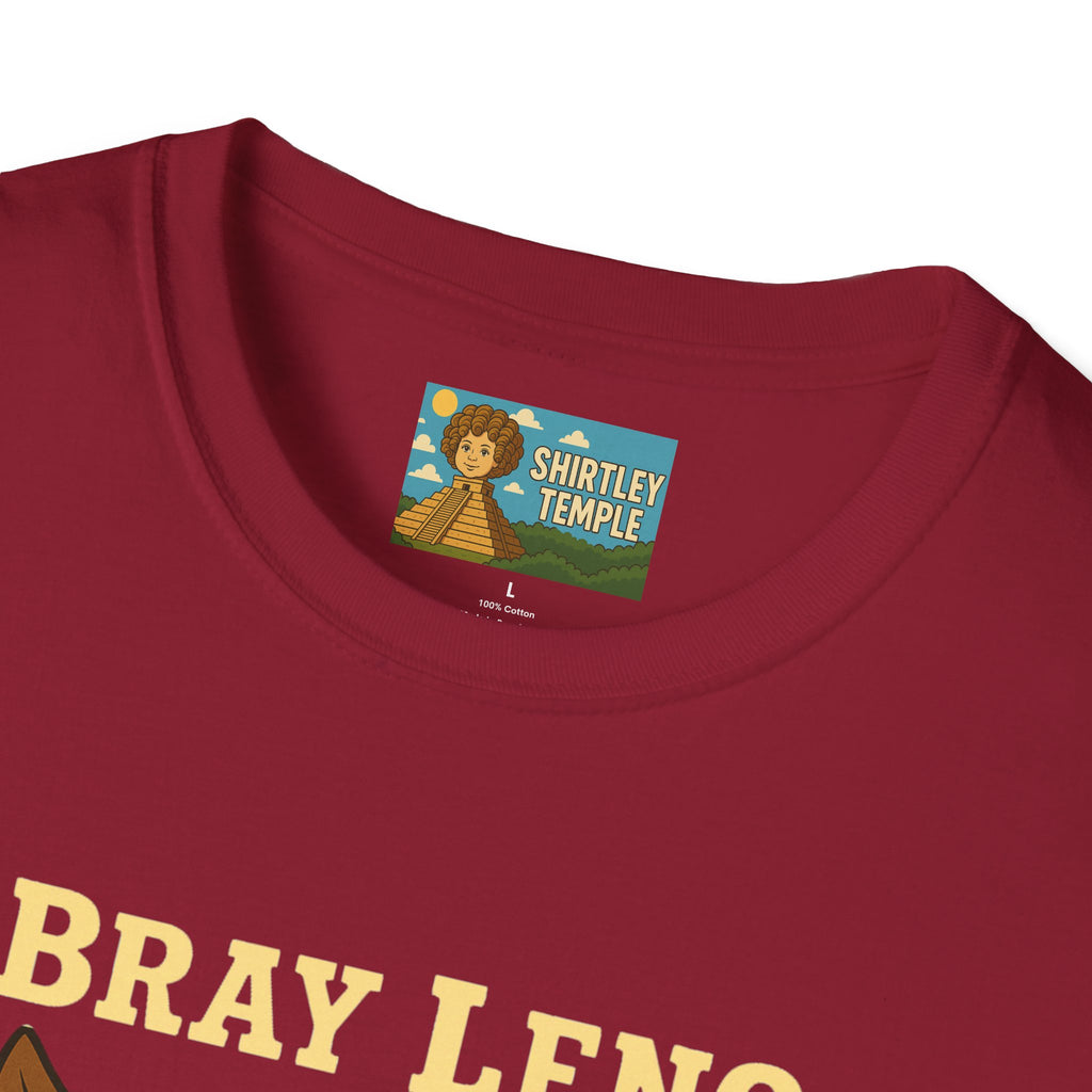 Bray Leno Parody Unisex Tee, Jay Leno Donkey Mashup Shirt, Funny Wordplay Comedy Gift, Softstyle T-Shirt