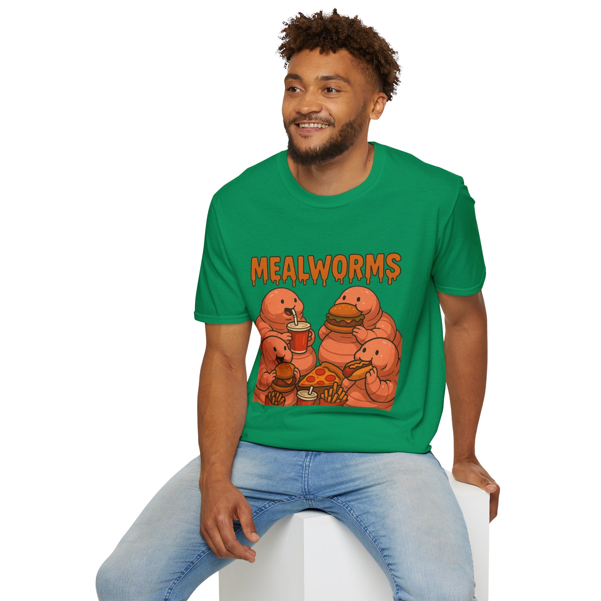 Mealworms Funny Shirt, Fat Earthworms Parody Tee, Wordplay Pun, Comedy Gift Apparel, Meal Lovers, Worm Fans, Hilarious
