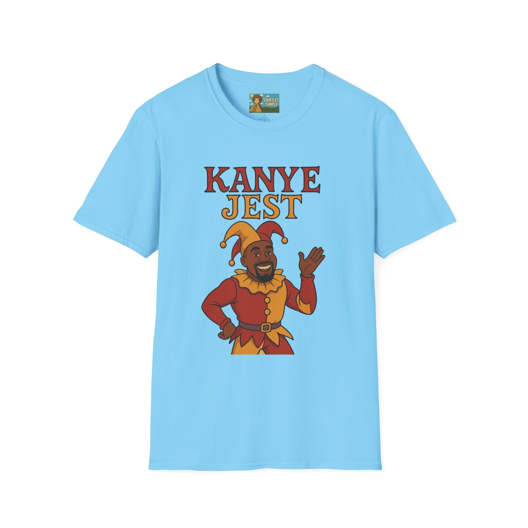 Kanye Jest Funny T-Shirt, Parody Tribute Rapper, Comedy Mashup Meme, Jester Tee, Humorous Graphic Tee