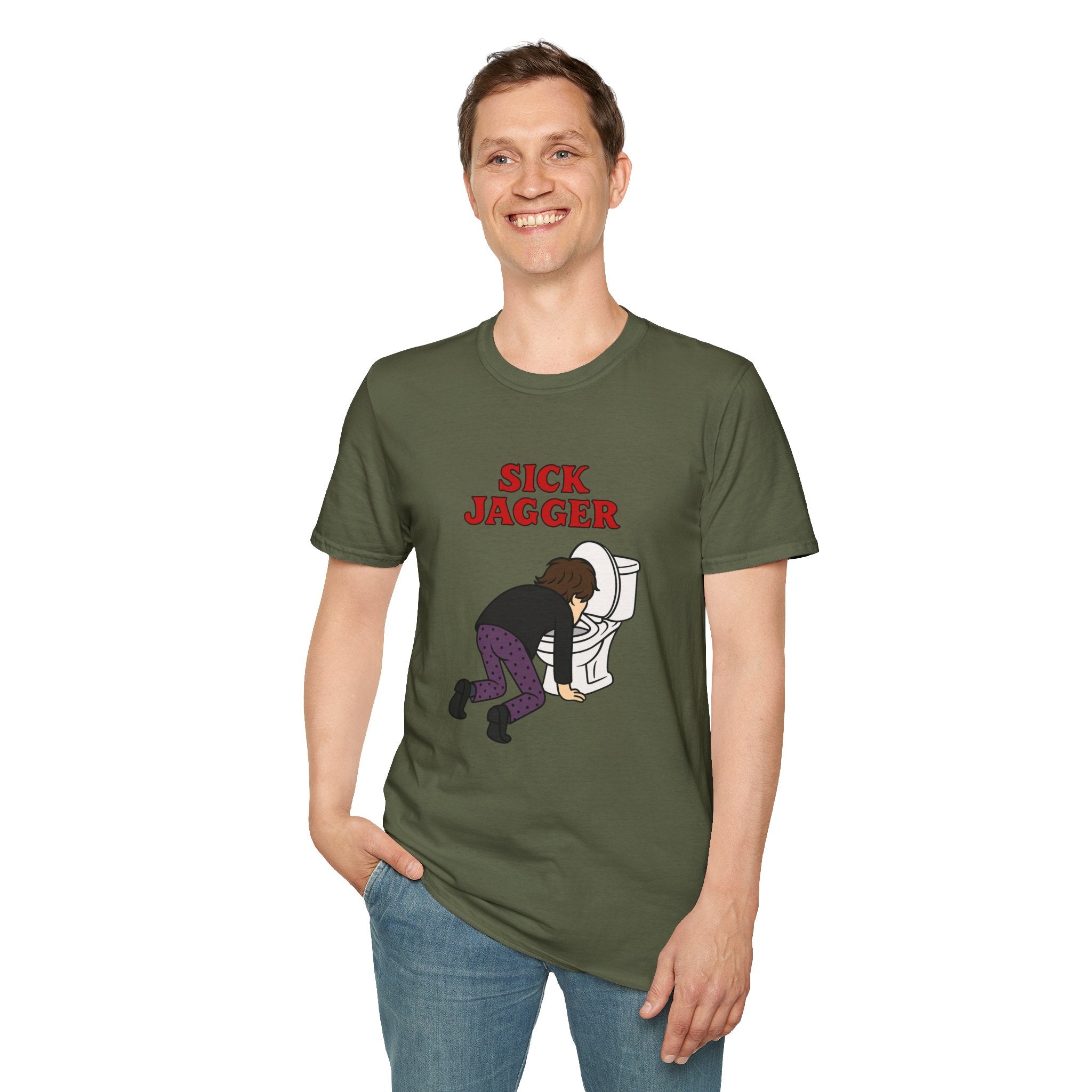 Sick Jagger funny shirt parody comedy tribute sick singer mick wordplay