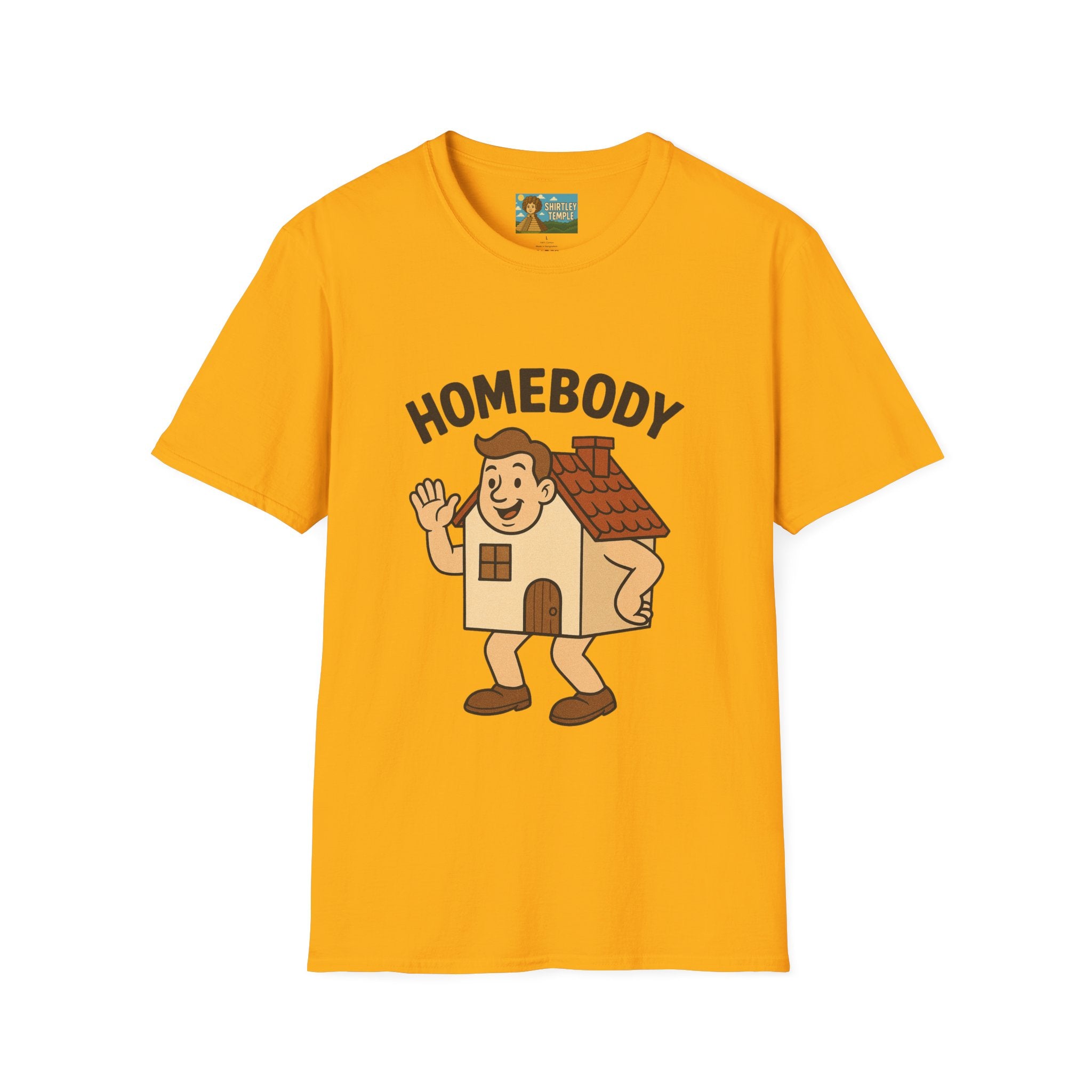 Homebody funny shirt wordplay pun literal home for a body