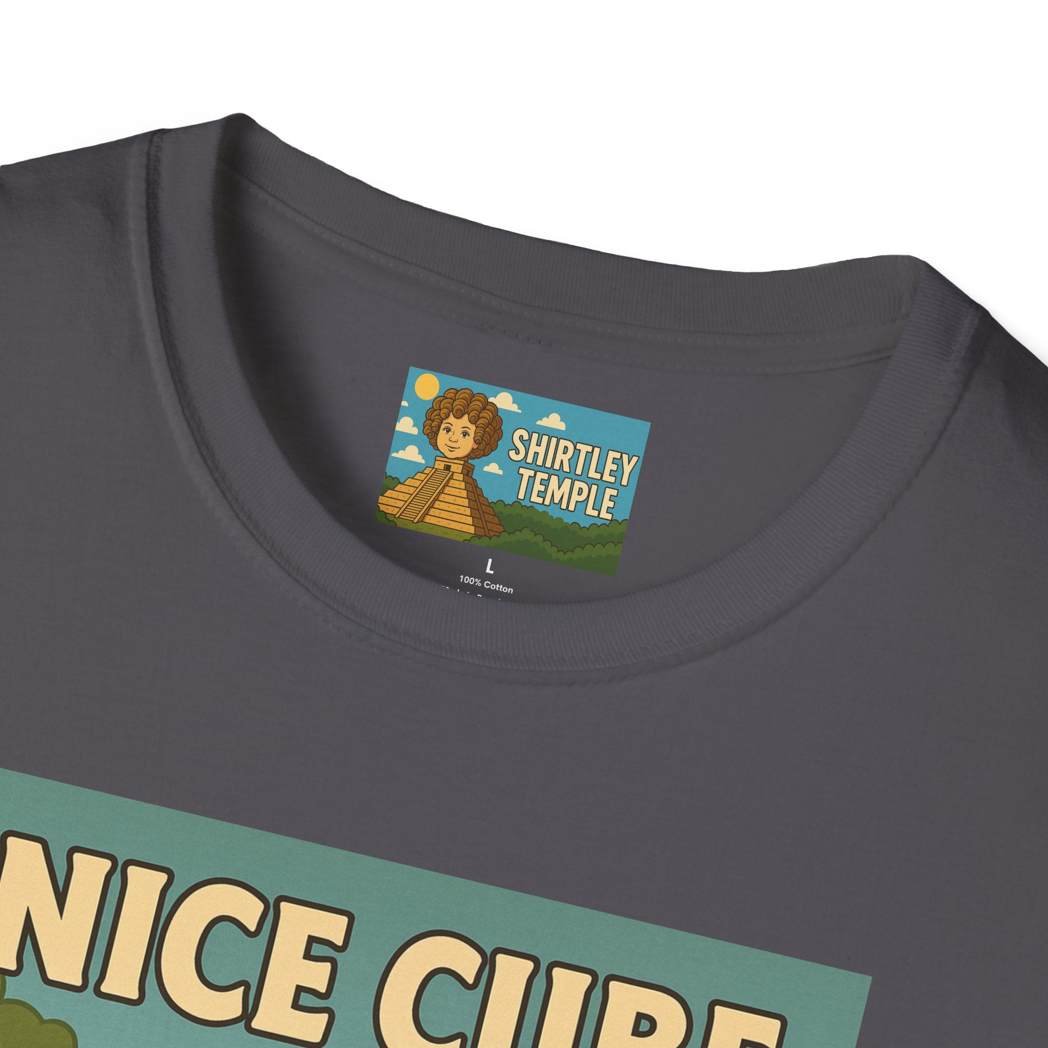 Nice Cube Funny Parody T-Shirt, Ice Cube Tribute Tee, Humorous Wordplay Top, Cool Gift for Hip Hop Fans, Softstyle Shirt