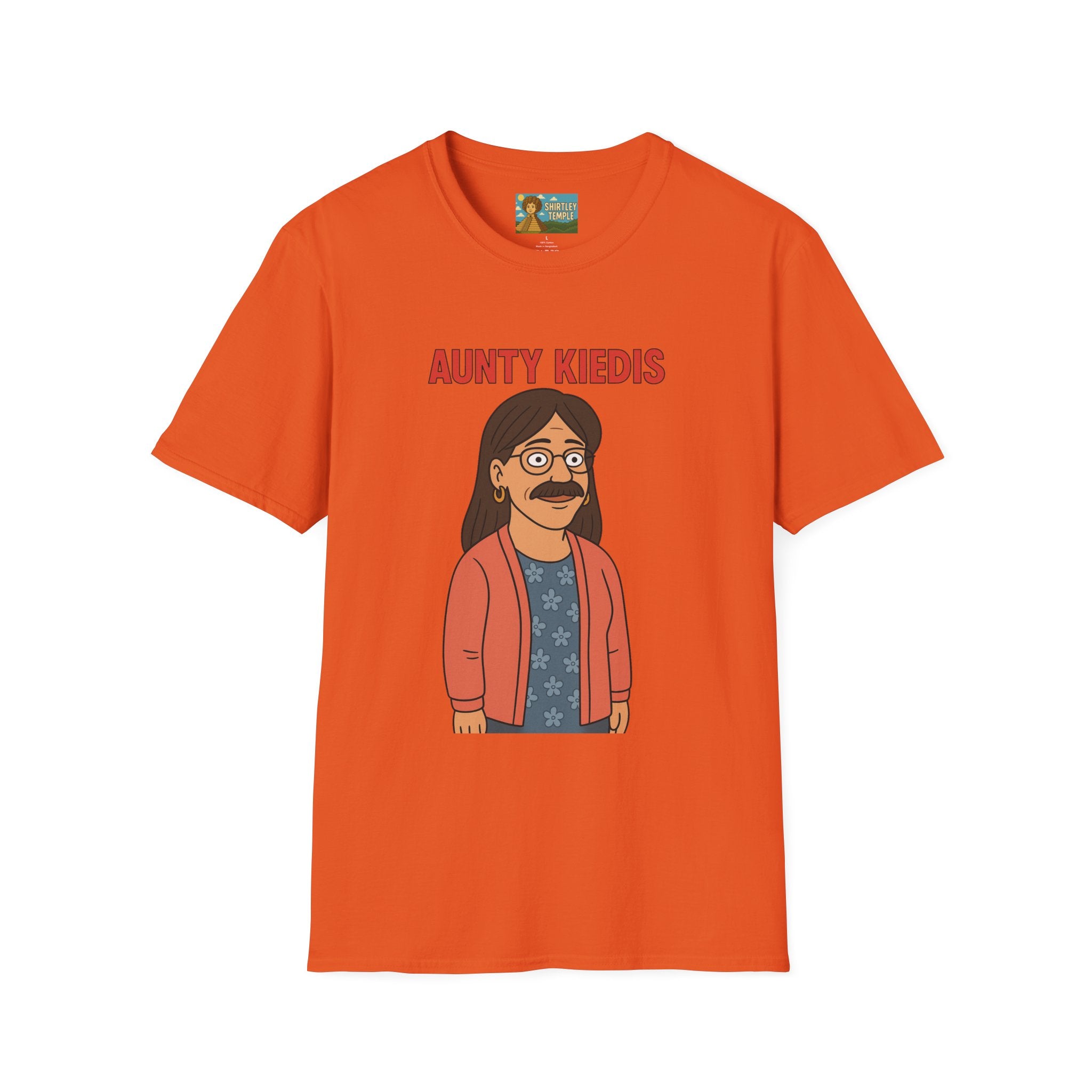 Aunty Kiedis funny wordplay Anthony Kiedis from Red Hot Chili Peppers reimagined as someone's beloved aunt.