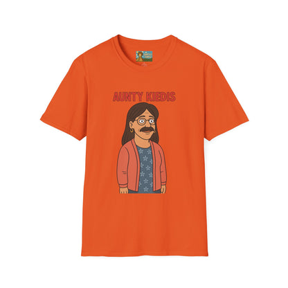 Aunty Kiedis funny wordplay Anthony Kiedis from Red Hot Chili Peppers reimagined as someone's beloved aunt.