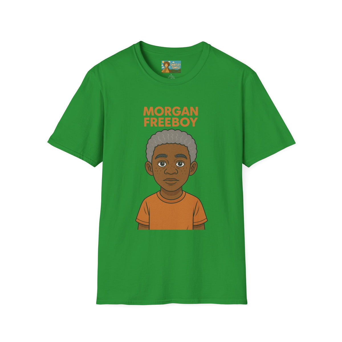 Morgan Freeboy Tribute T-Shirt, Funny Parody Tee, Morgan Freeman Wordplay Shirt, Unisex Softstyle, Gift for Comedy Lovers, Pop Culture Top