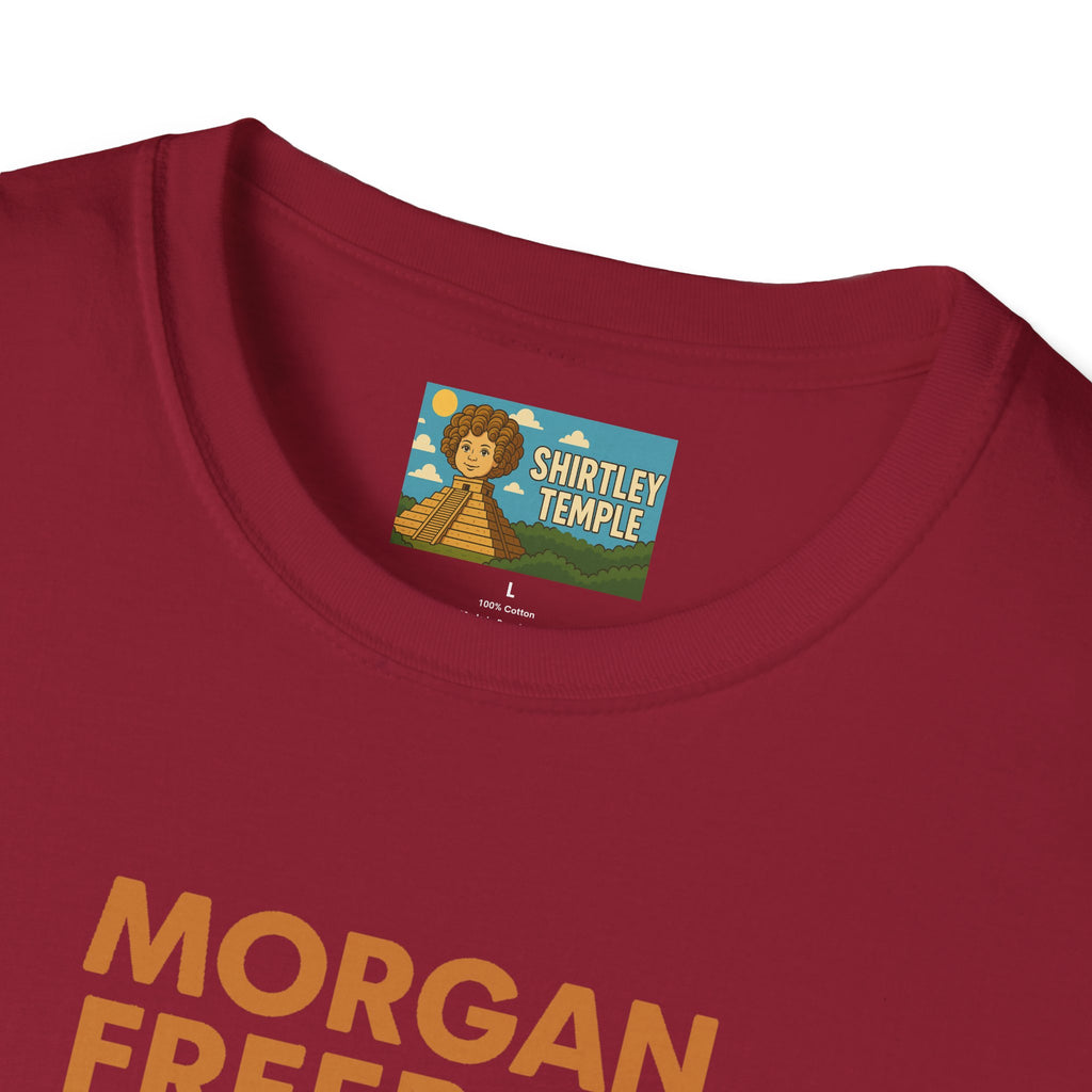 Morgan Freeboy Tribute T-Shirt, Funny Parody Tee, Morgan Freeman Wordplay Shirt, Unisex Softstyle, Gift for Comedy Lovers, Pop Culture Top