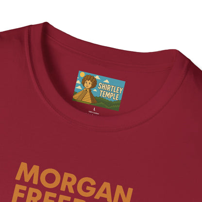 Morgan Freeboy Tribute T-Shirt, Funny Parody Tee, Morgan Freeman Wordplay Shirt, Unisex Softstyle, Gift for Comedy Lovers, Pop Culture Top