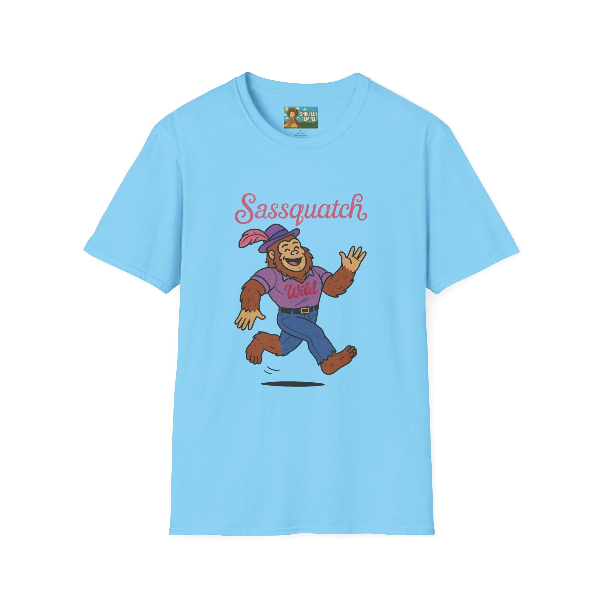 Sassquatch Unisex T-Shirt, Funny Sasquatch Shirt with Sassy Flair, Comedy Parody Tee, Wordplay Design, Bigfoot Graphic Shirt