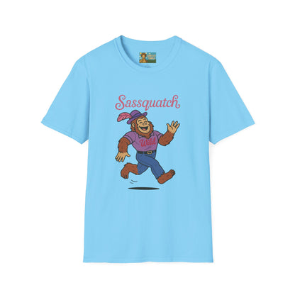 Sassquatch Unisex T-Shirt, Funny Sasquatch Shirt with Sassy Flair, Comedy Parody Tee, Wordplay Design, Bigfoot Graphic Shirt