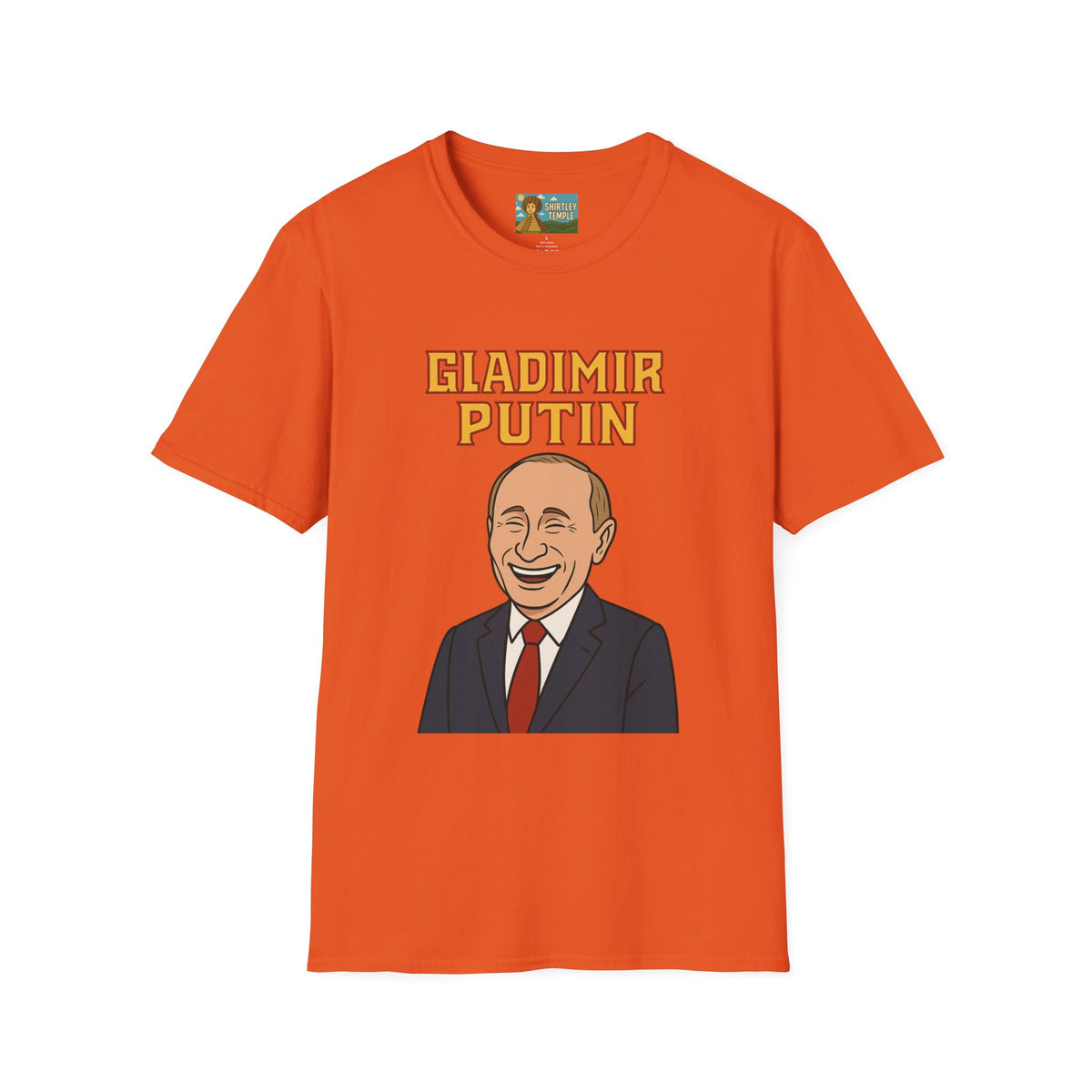Gladimir Putin funny shirt wordplay vladimir putin being glad