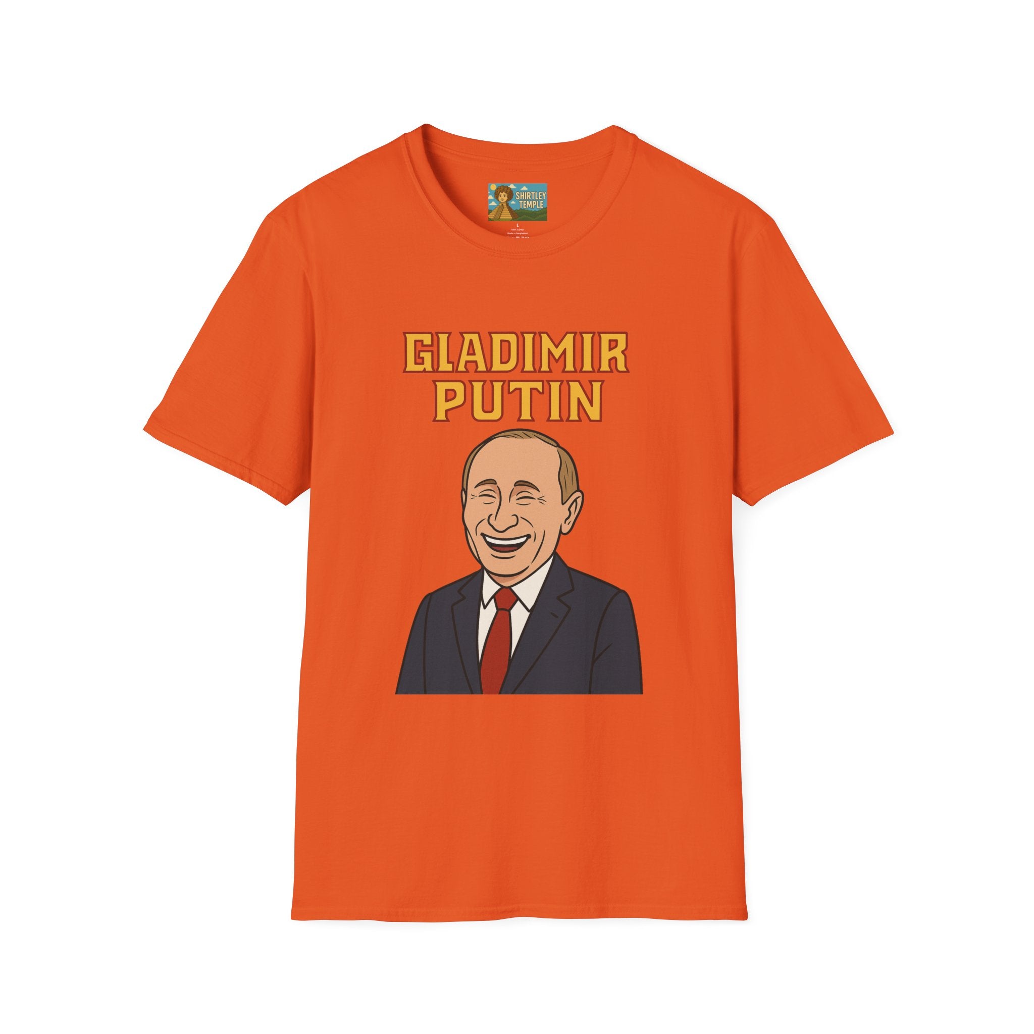 Gladimir Putin funny shirt wordplay vladimir putin being glad