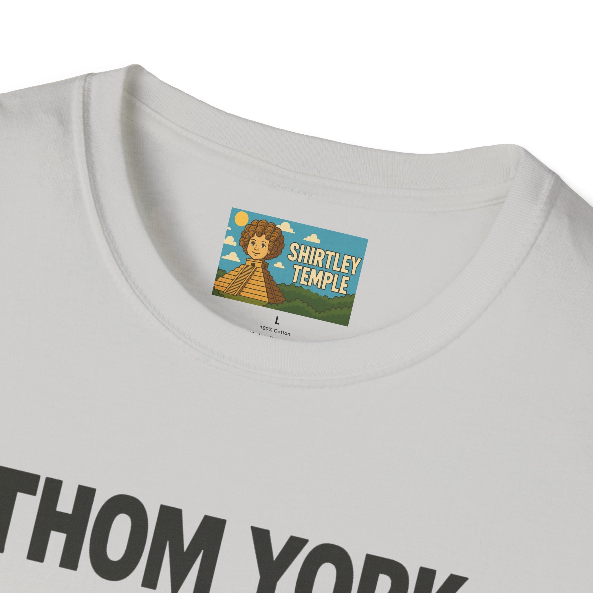 Thom York Peppermint Patty T-Shirt, Radiohead Musician Gift, Alternative Rock Tee, Funny Singer Shirt, Softstyle Unisex Top