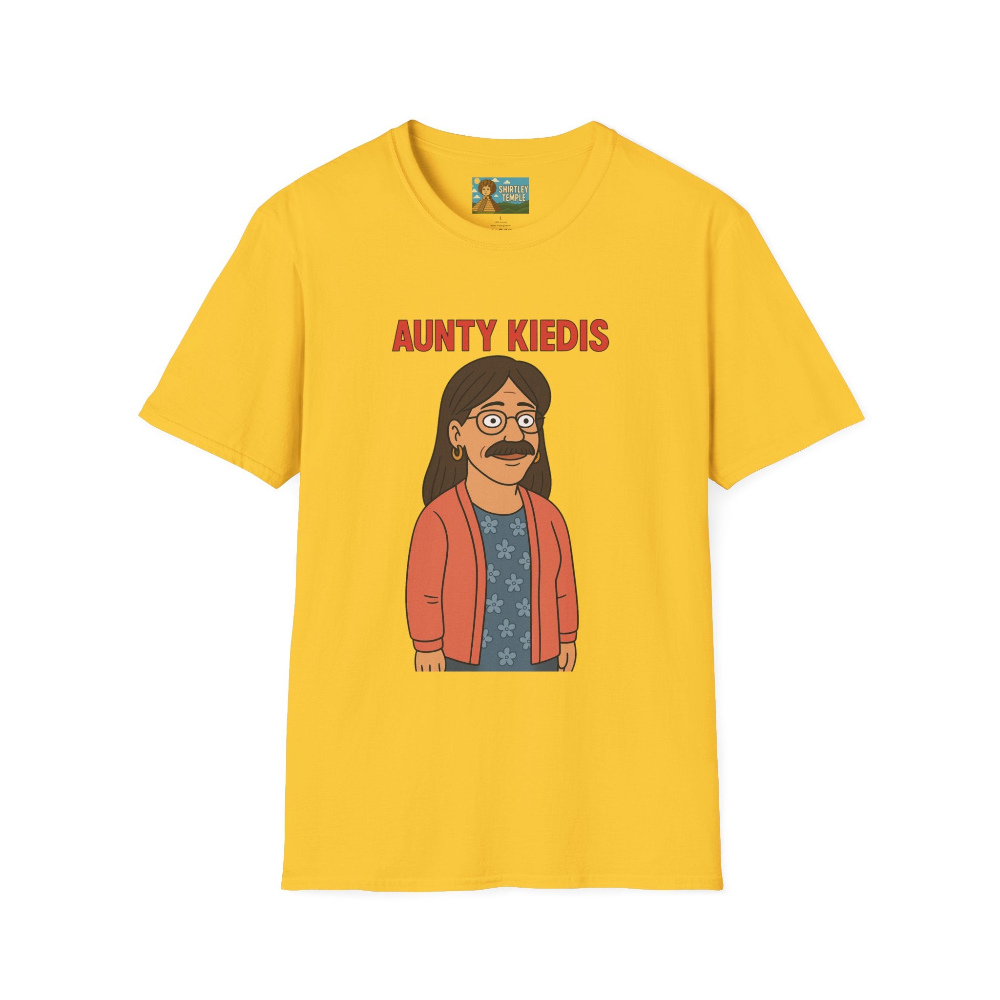 Aunty Kiedis funny wordplay Anthony Kiedis from Red Hot Chili Peppers reimagined as someone's beloved aunt.